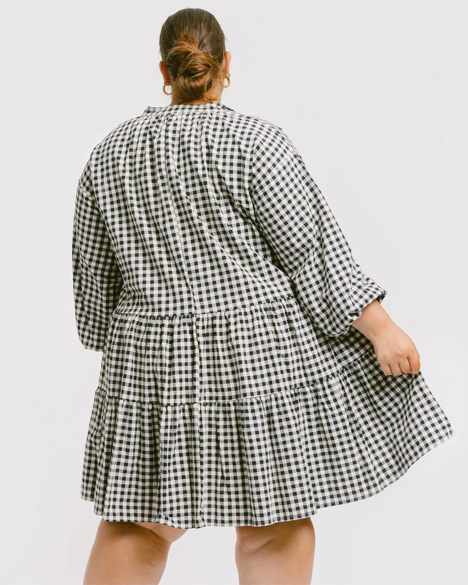 FINAL SALE | Avalon Smock Dress | Black Gingham - Image 10