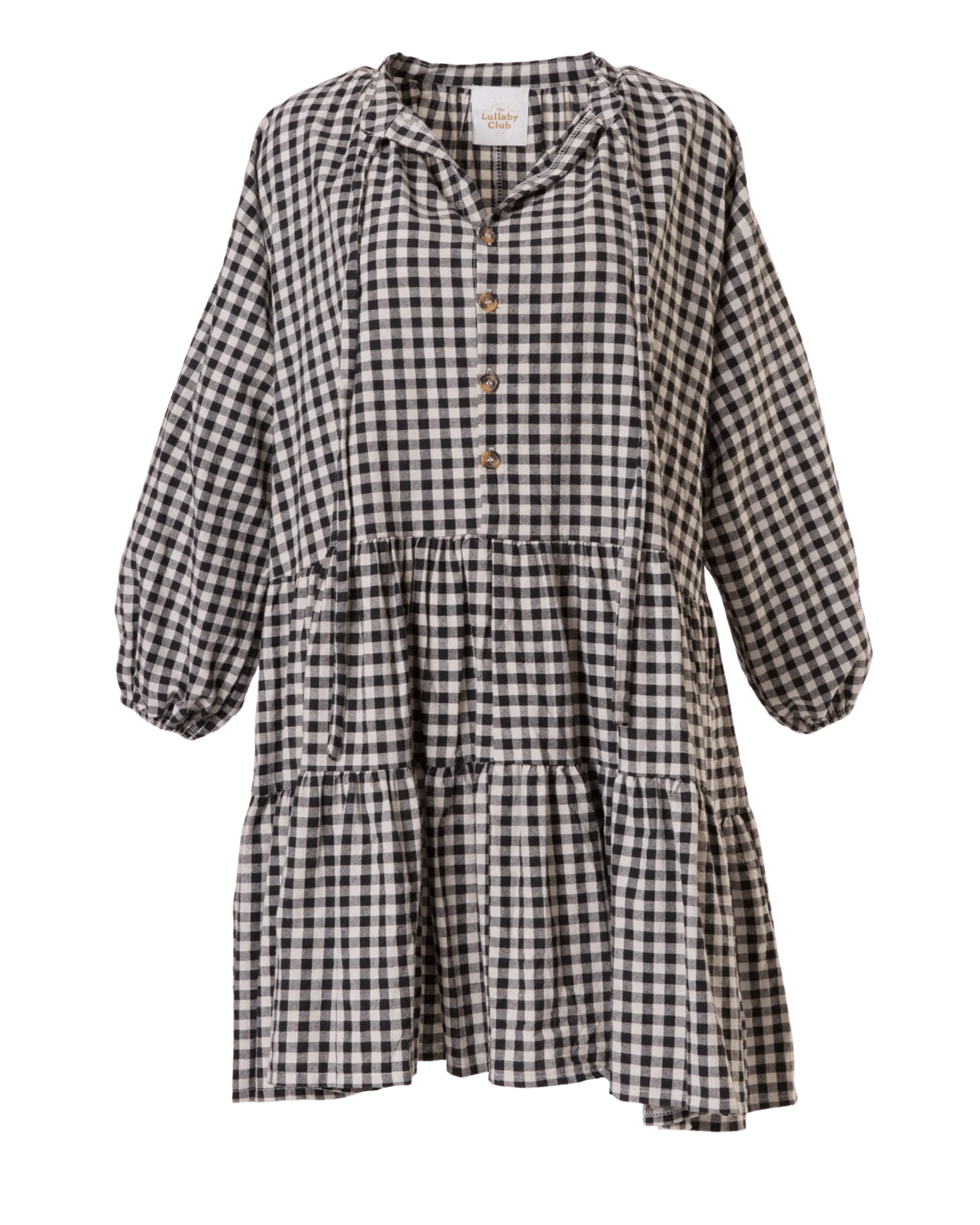 FINAL SALE | Avalon Smock Dress | Black Gingham - Image 8