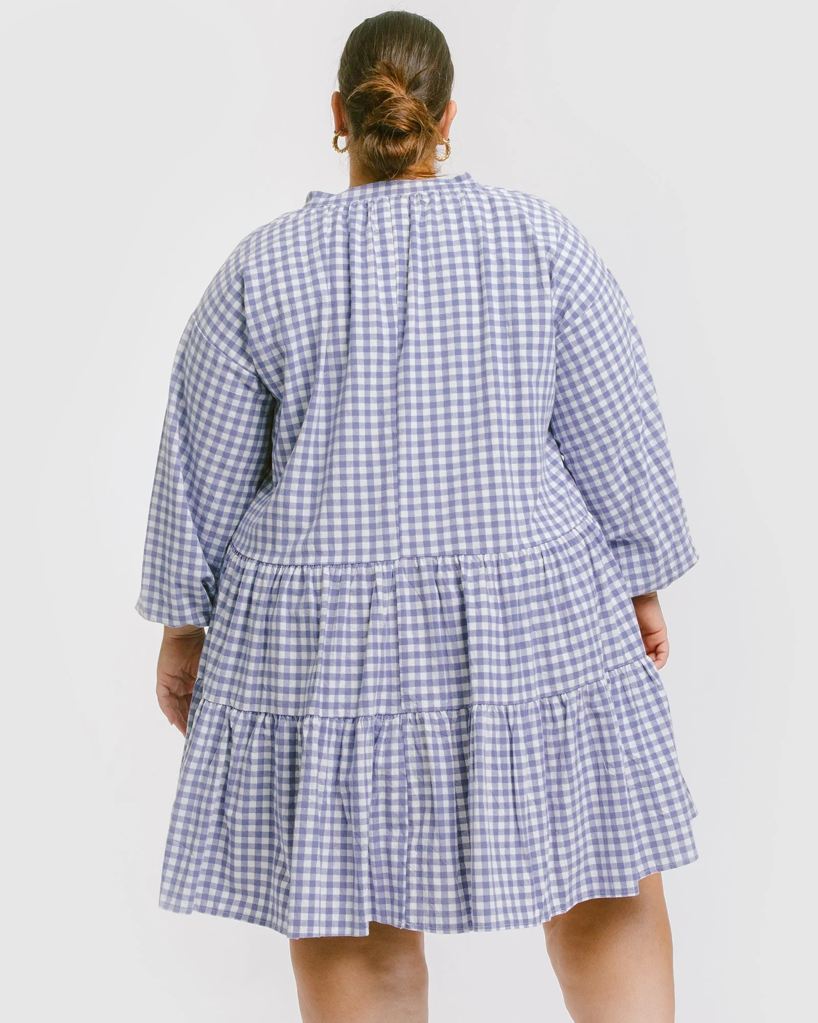 FINAL SALE | Avalon Smock Dress | Blue Gingham - Image 16