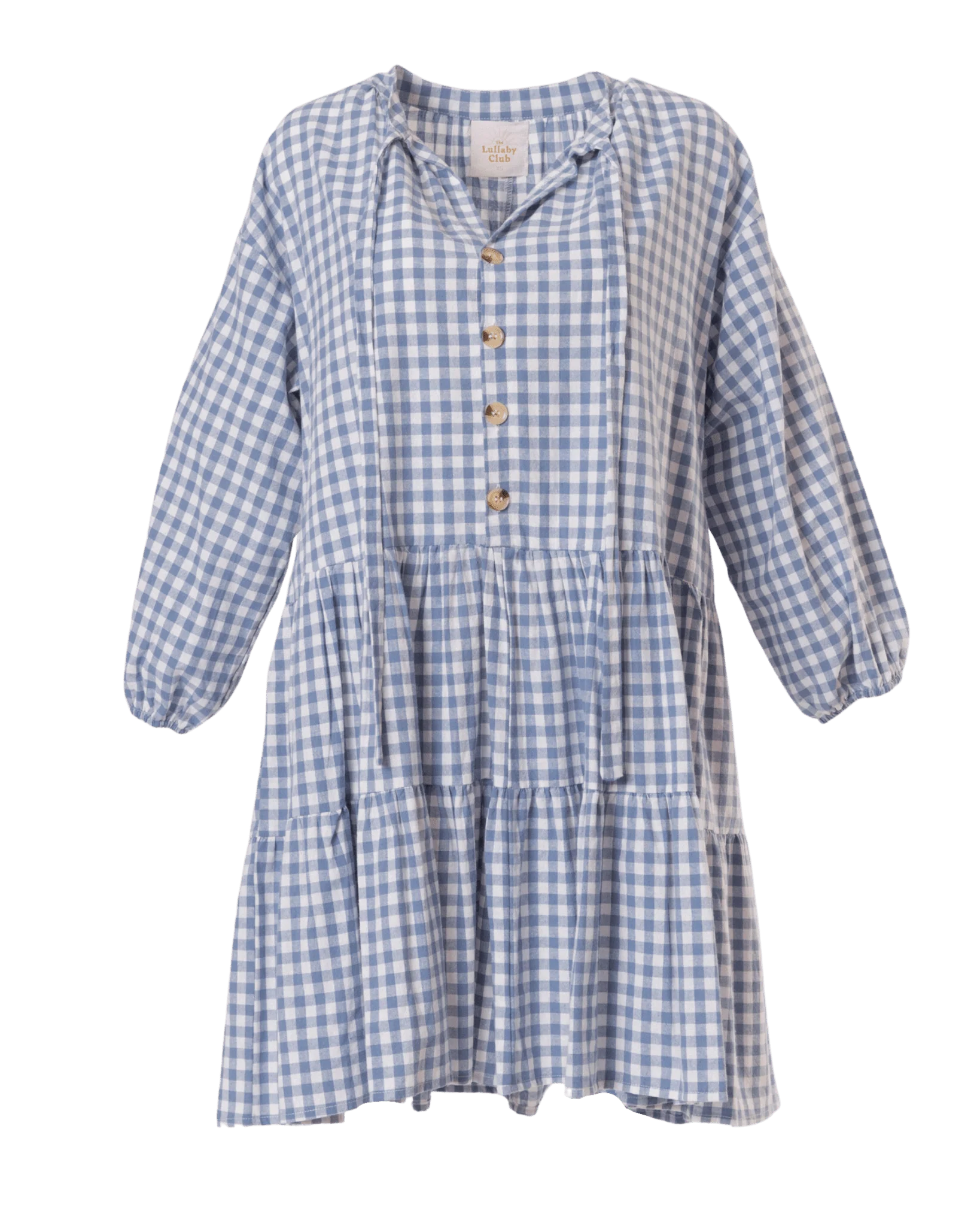 FINAL SALE | Avalon Smock Dress | Blue Gingham - Image 8