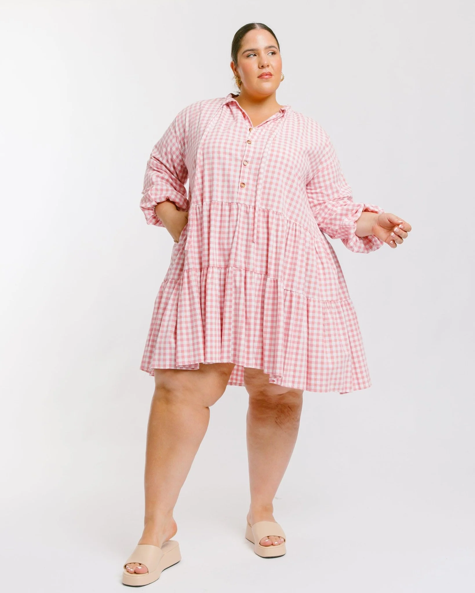 FINAL SALE | Avalon Smock Dress | Candy Gingham - Image 10