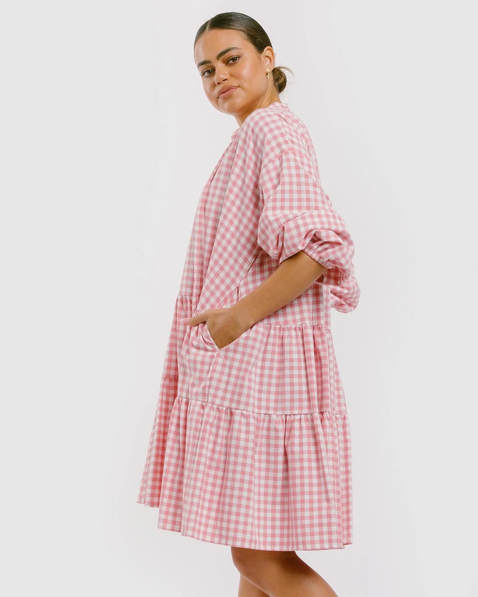 FINAL SALE | Avalon Smock Dress | Candy Gingham - Image 16