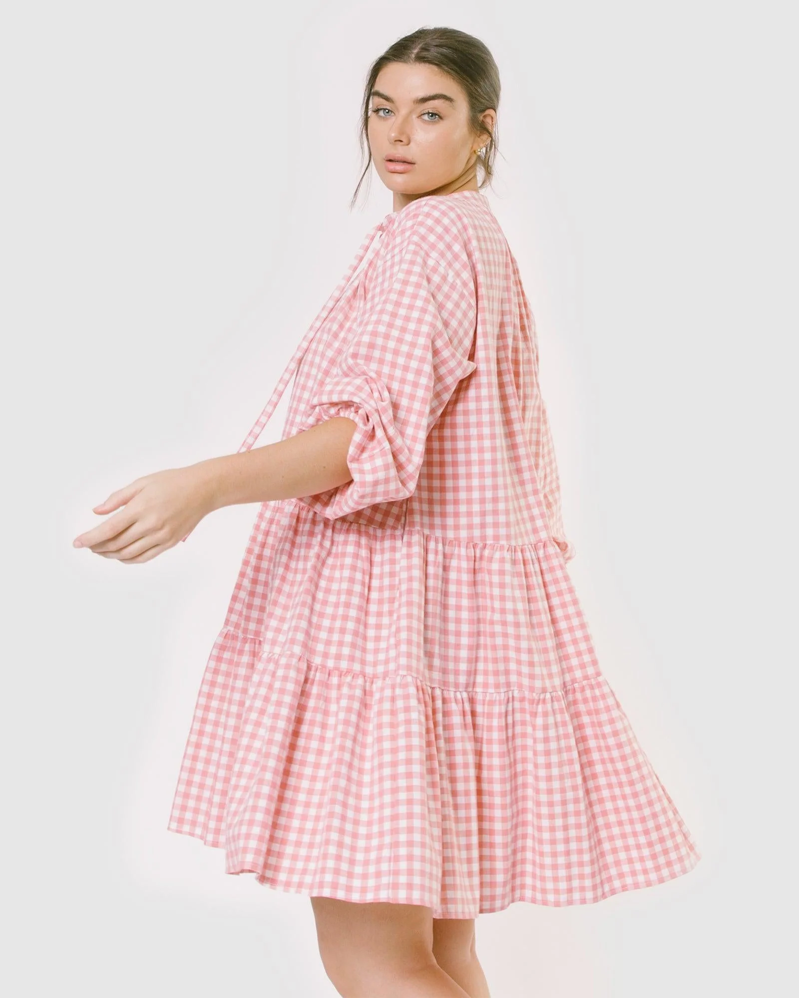 FINAL SALE | Avalon Smock Dress | Candy Gingham - Image 20