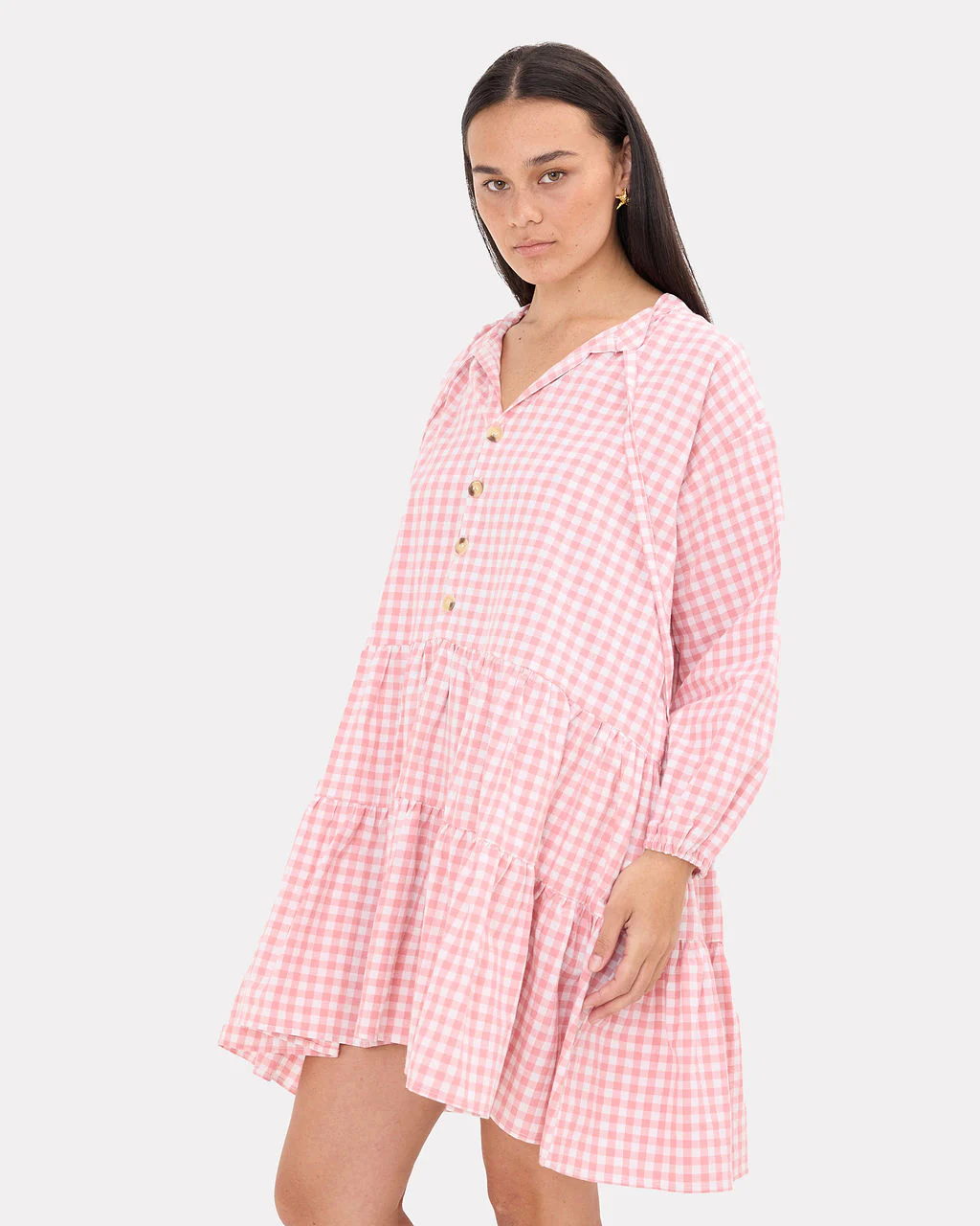 FINAL SALE | Avalon Smock Dress | Candy Gingham - Image 5