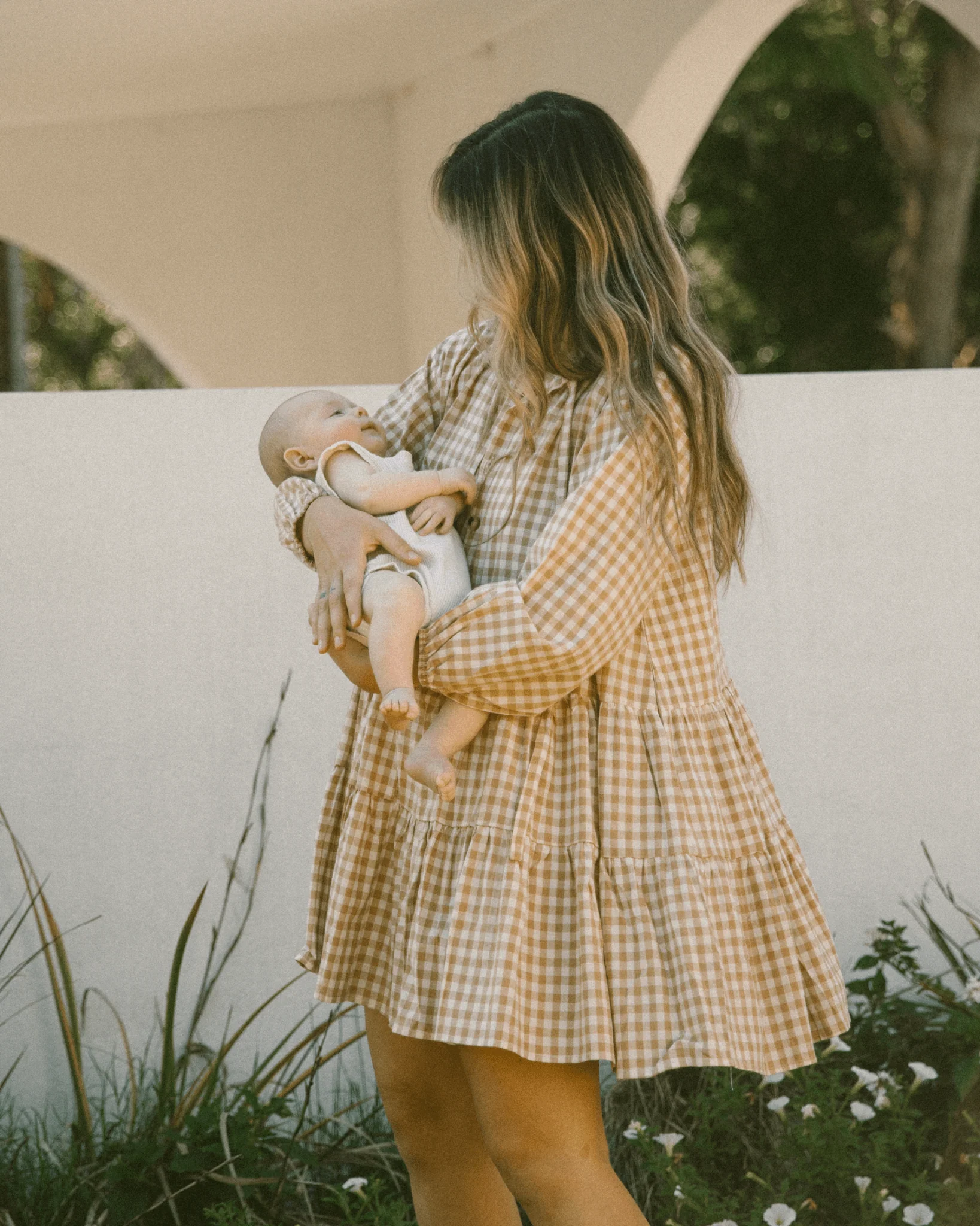 FINAL SALE | Avalon Smock Dress | Caramel Gingham - Image 6
