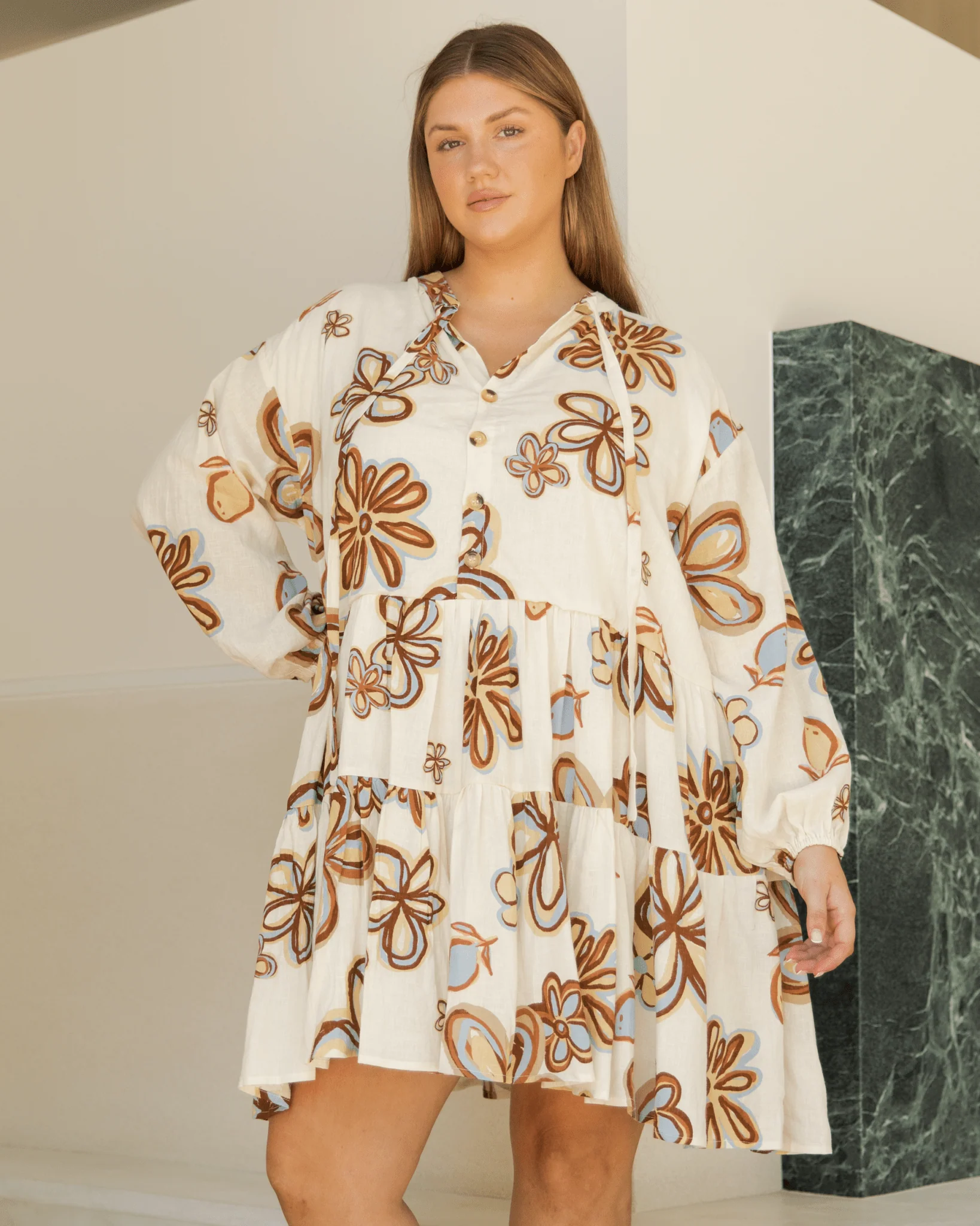 FINAL SALE | Avalon Smock Dress | Dusk - Image 3