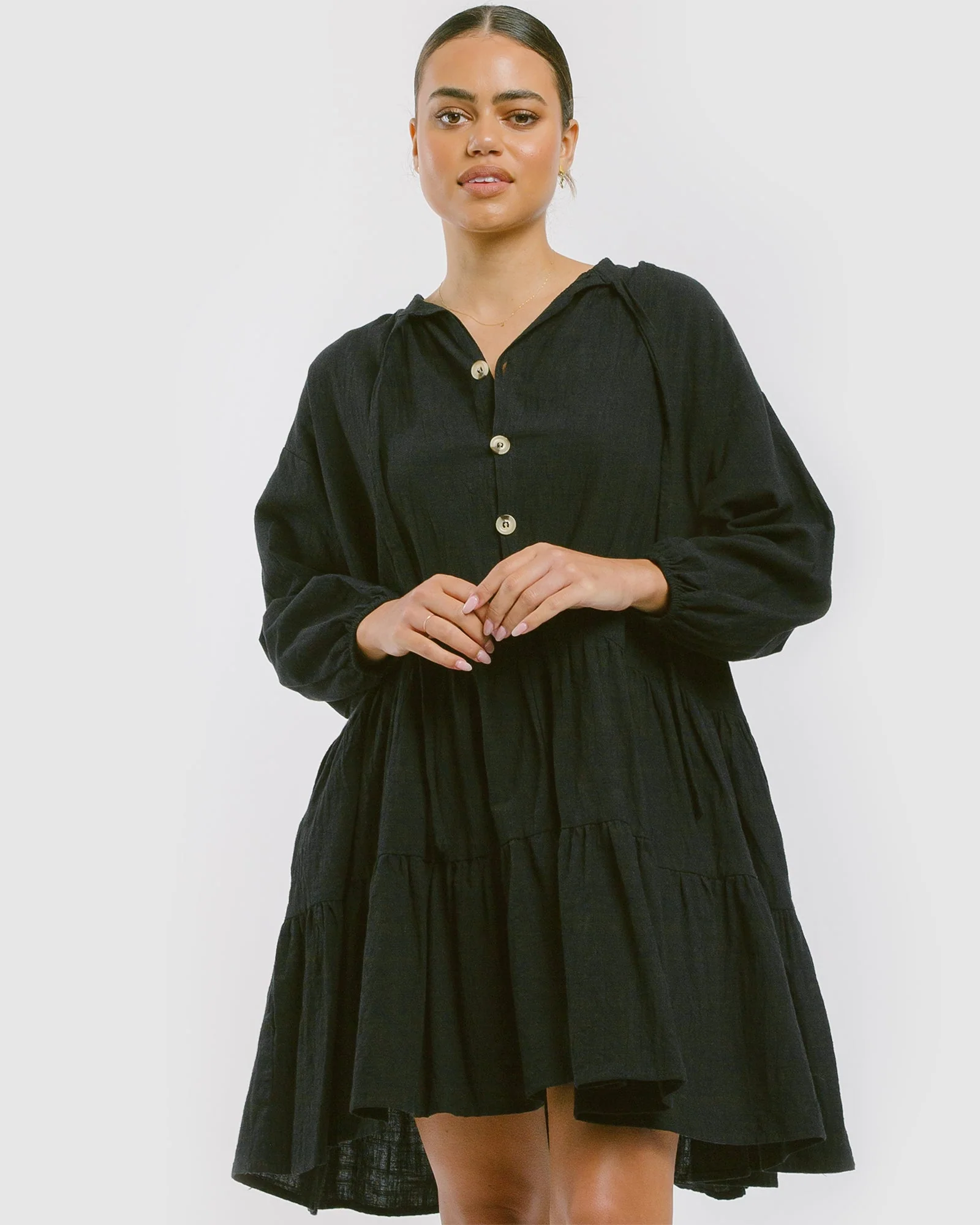 Avalon Smock Dress | Jett - Image 10