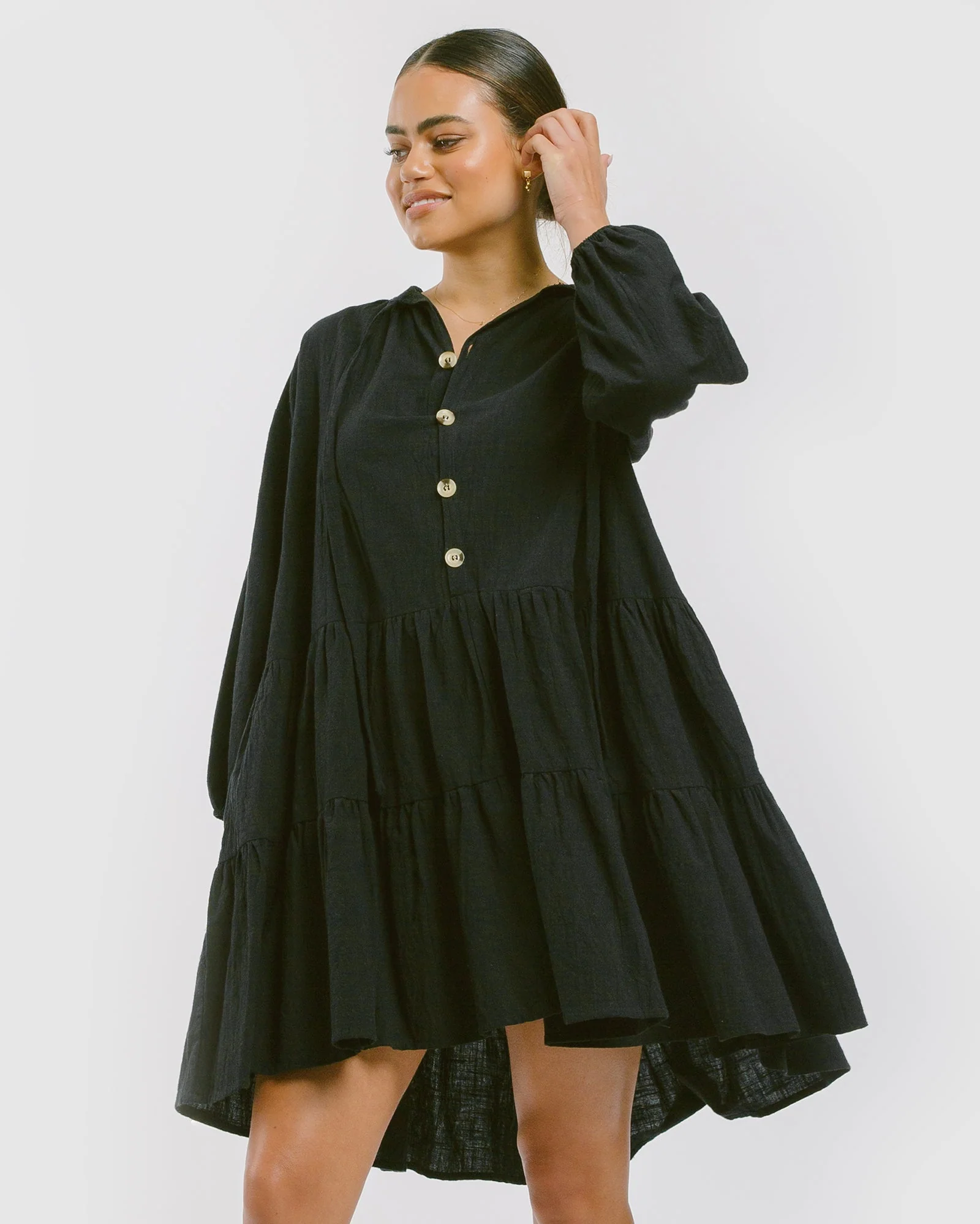 Avalon Smock Dress | Jett - Image 5