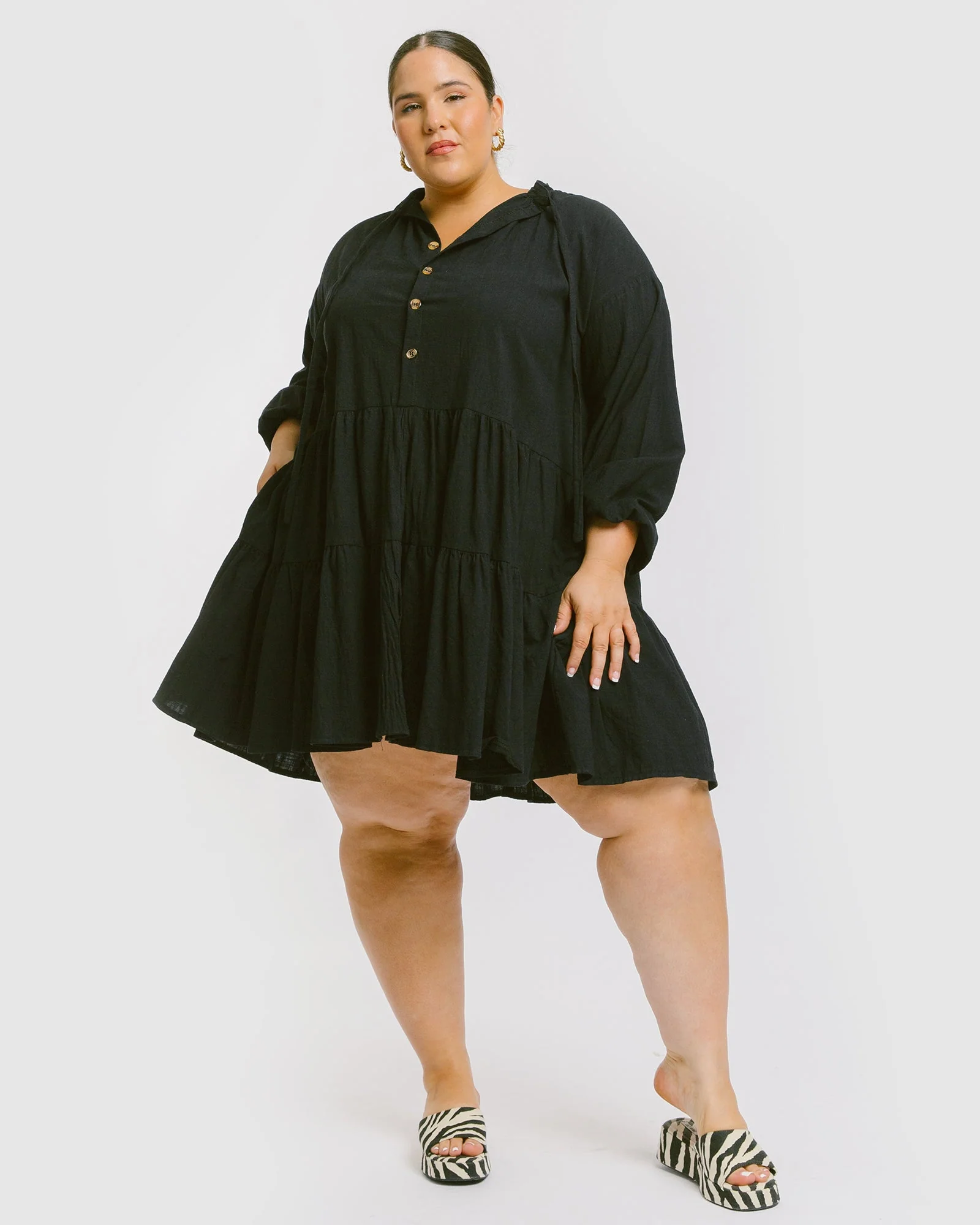 Avalon Smock Dress | Jett - Image 8