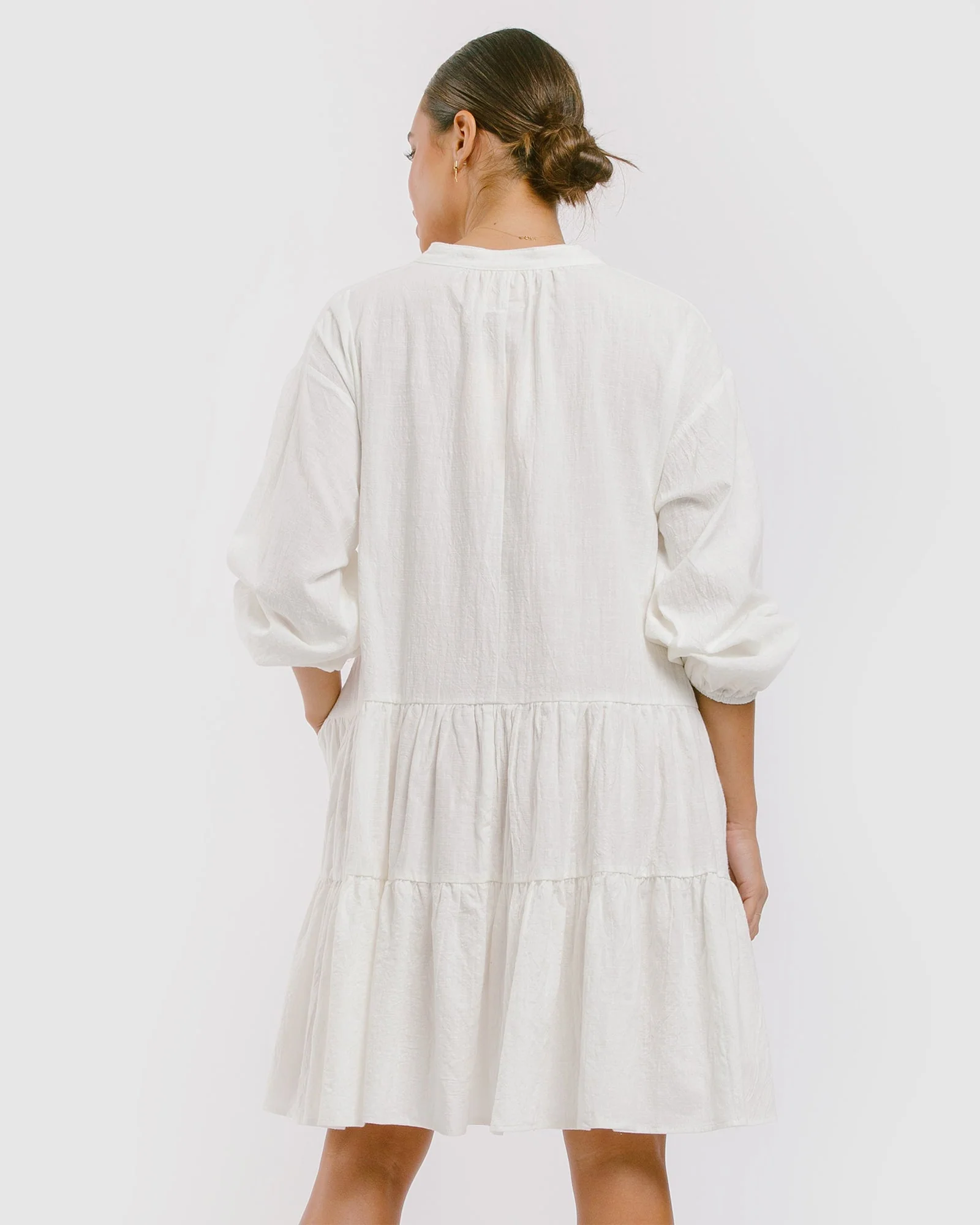 Avalon Smock Dress | White - Image 6