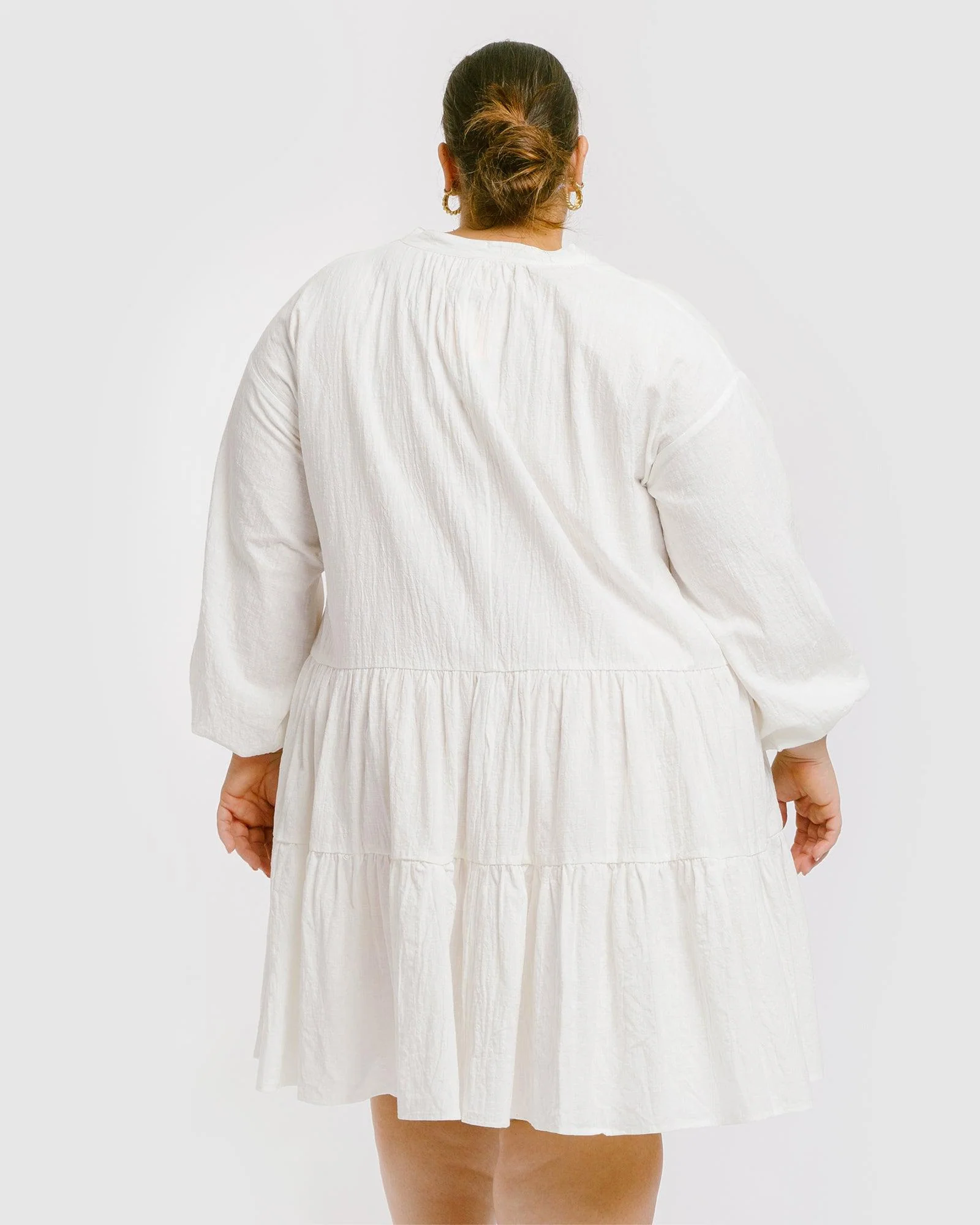 Avalon Smock Dress | White - Image 9