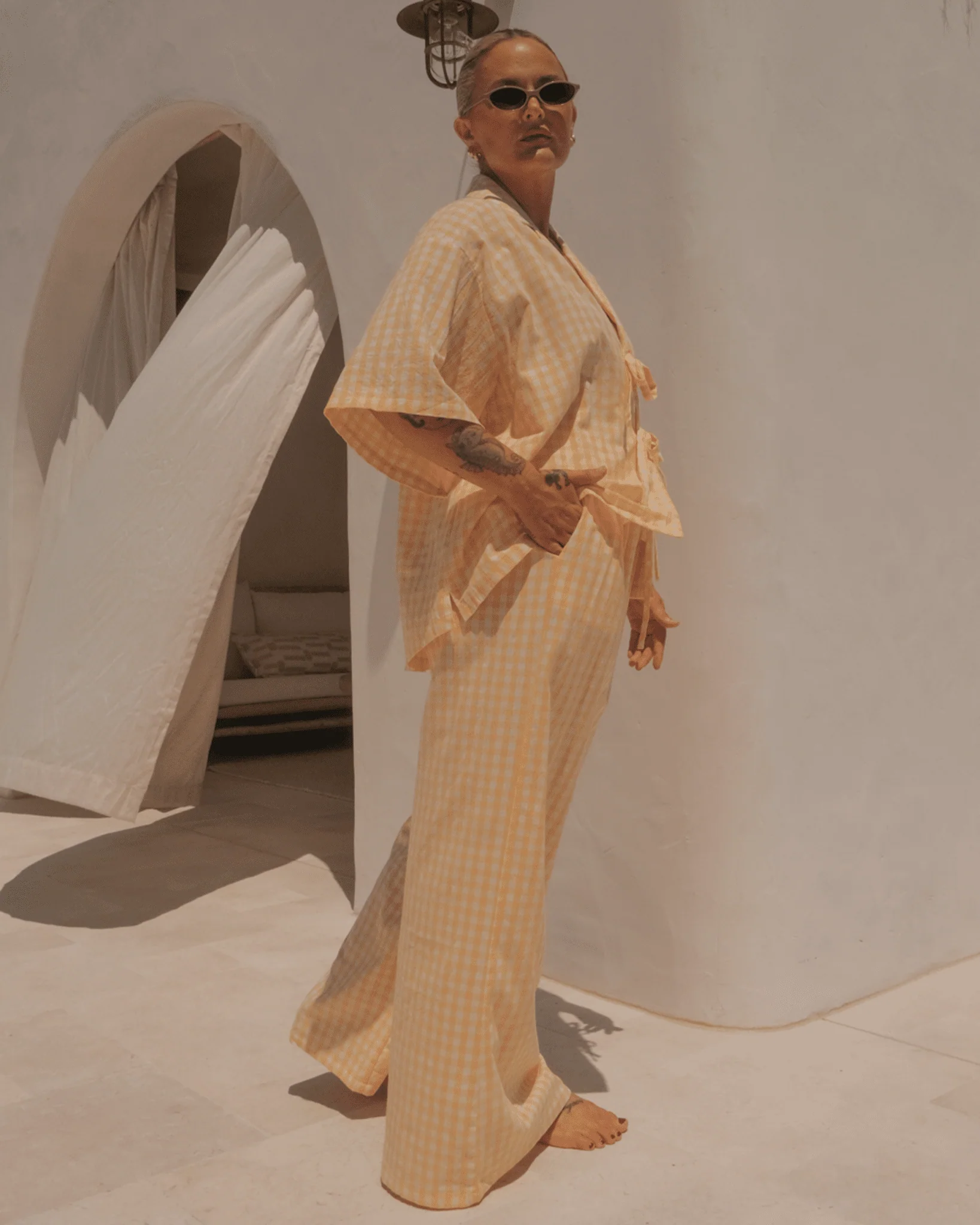 FINAL SALE | Billie Shirt | Lemon Gingham - Image 5