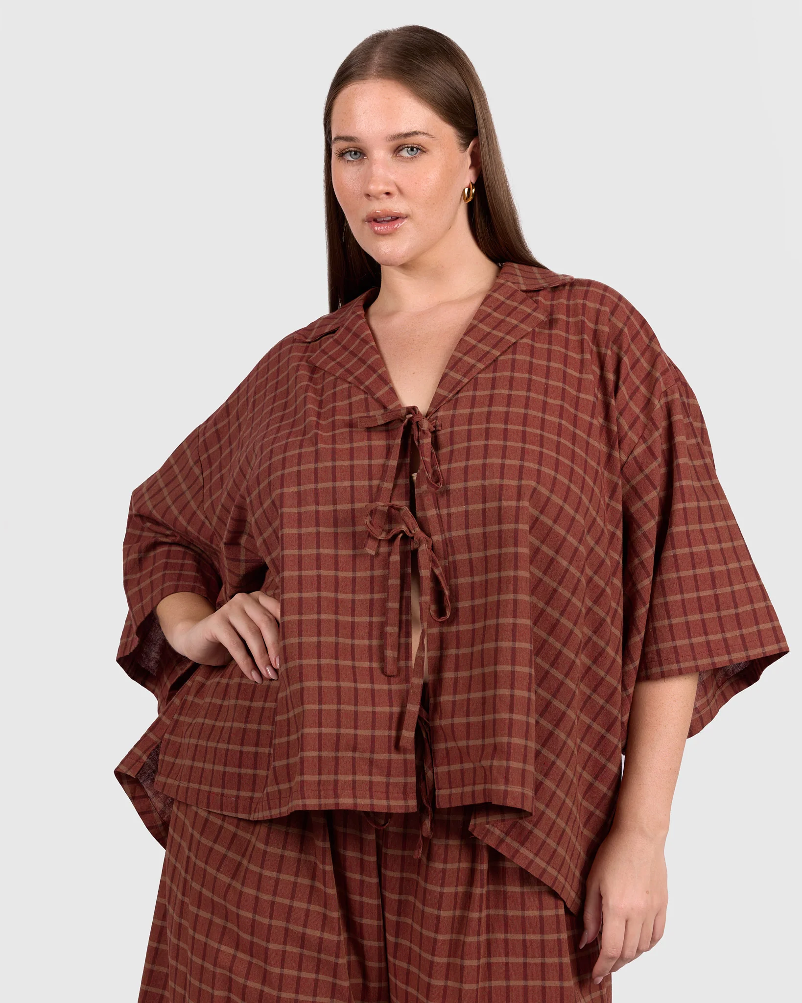Billie Shirt | Maple Gingham - Image 2