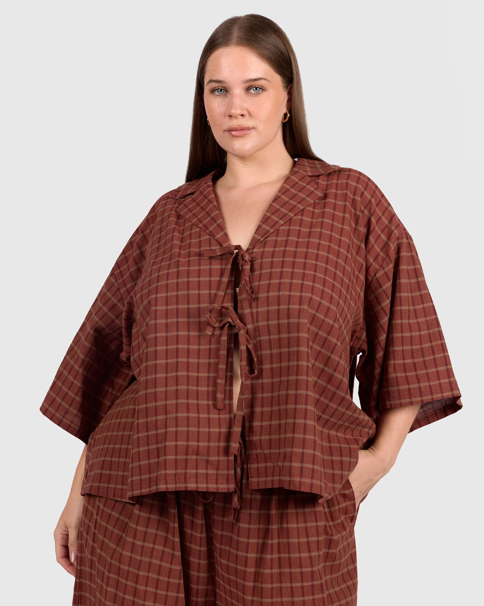 Billie Shirt | Maple Gingham - Image 3