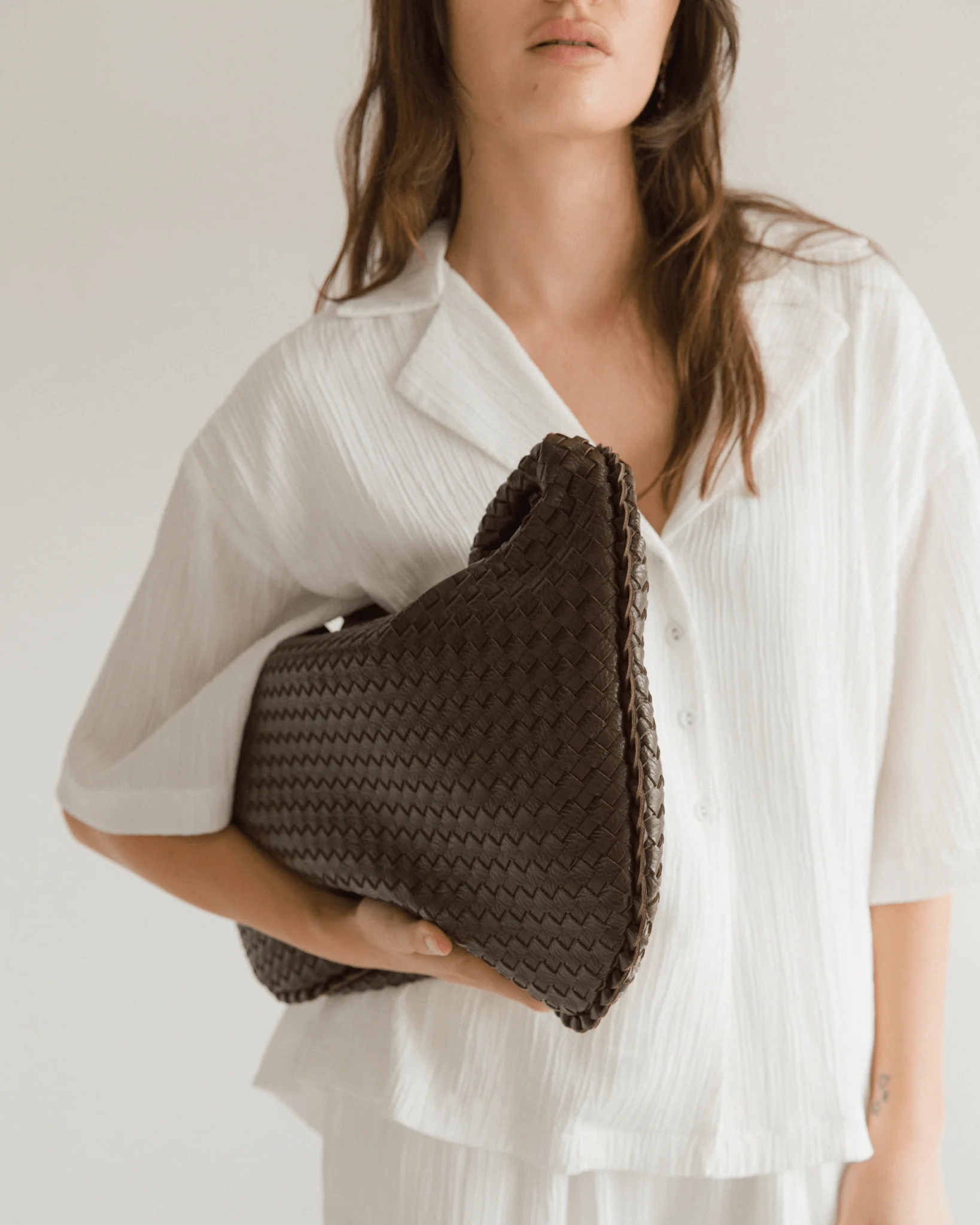 Bordeaux Braided Shoulder Bag | Coffee - Image 3