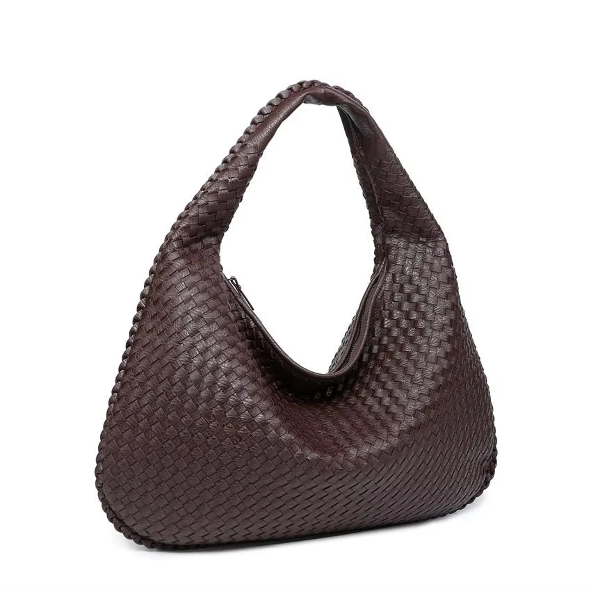 Bordeaux Braided Shoulder Bag | Coffee - Image 4