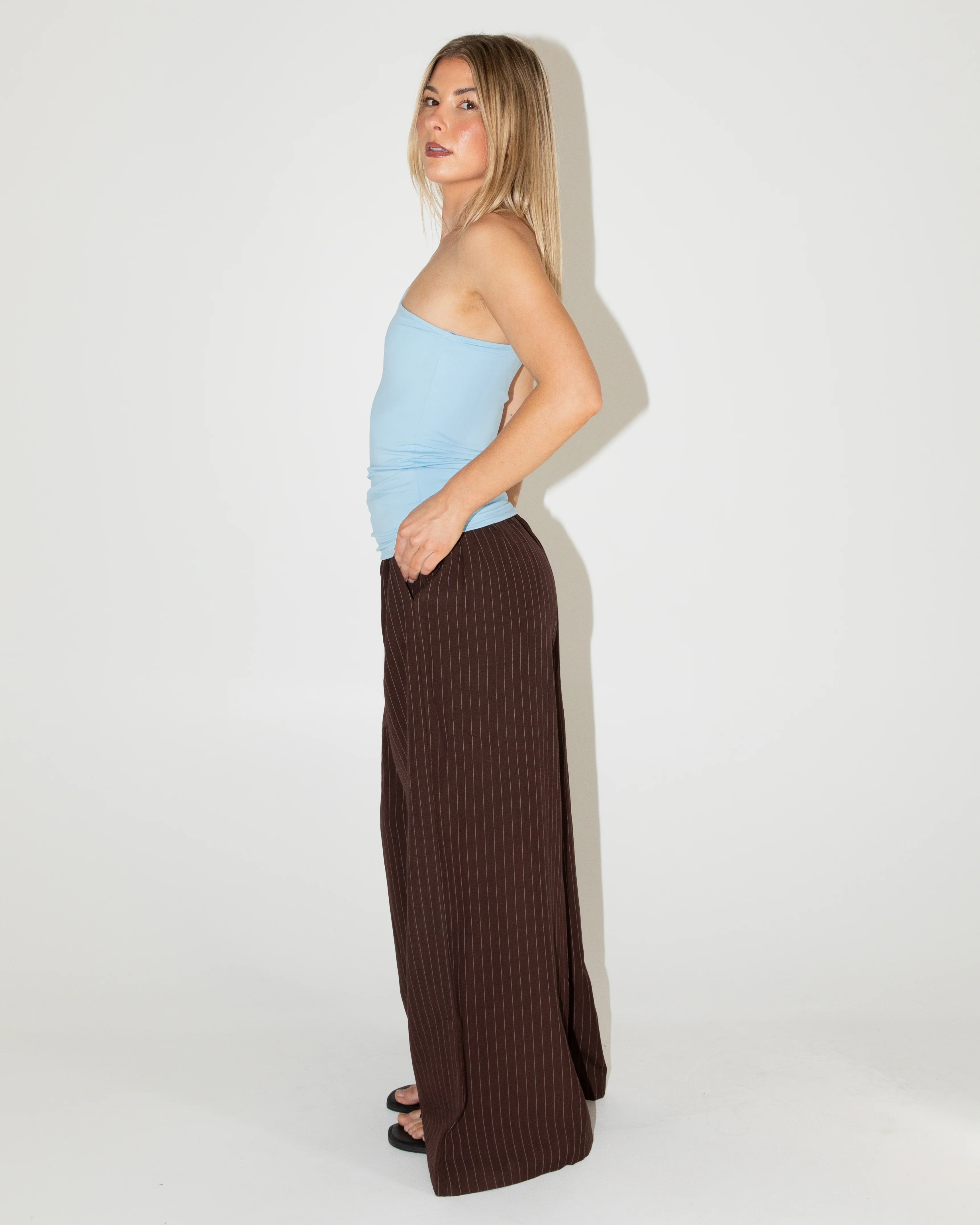 Butter One Shoulder Top | Powder Blue - Image 3