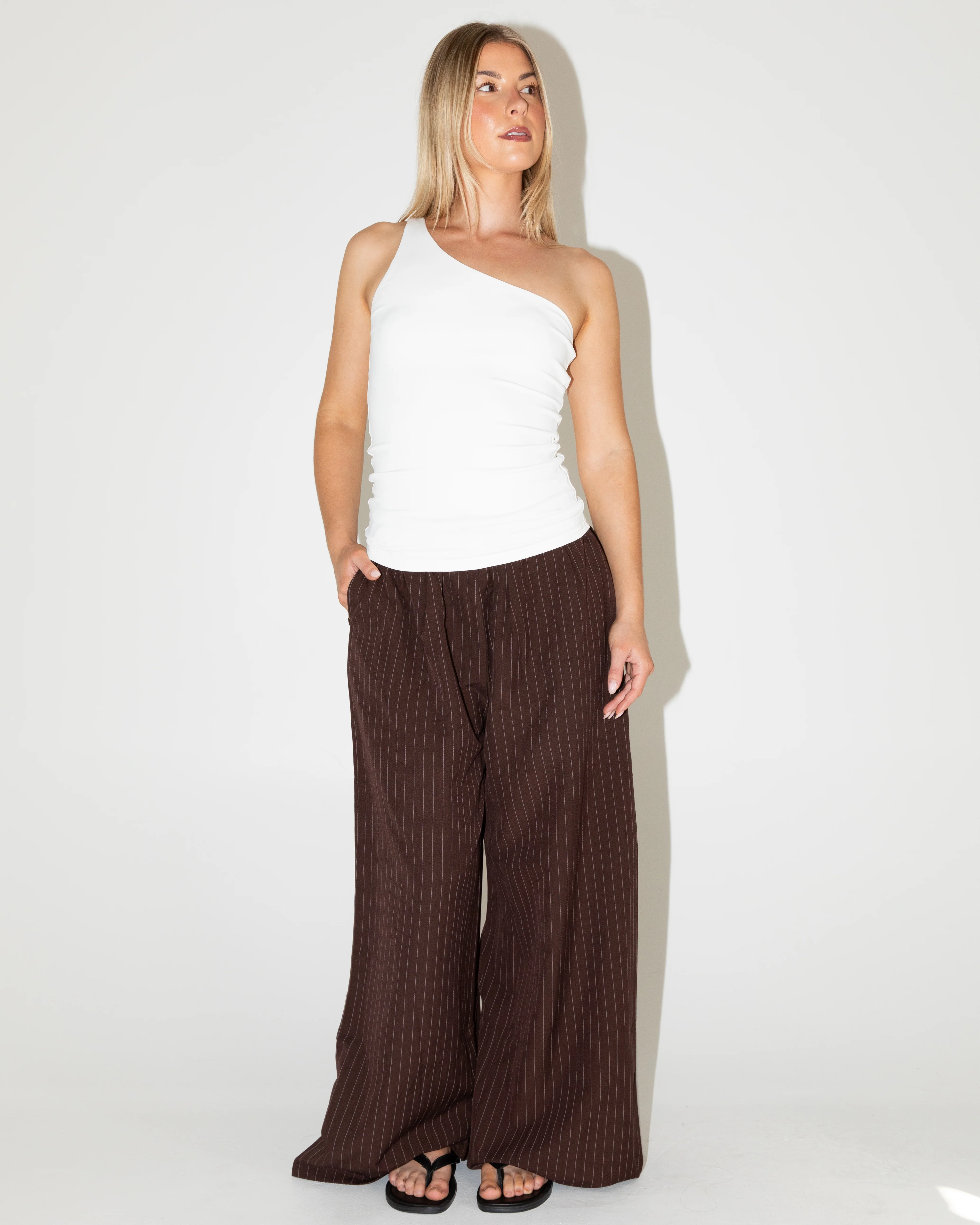 Butter One Shoulder Top | White - Image 3