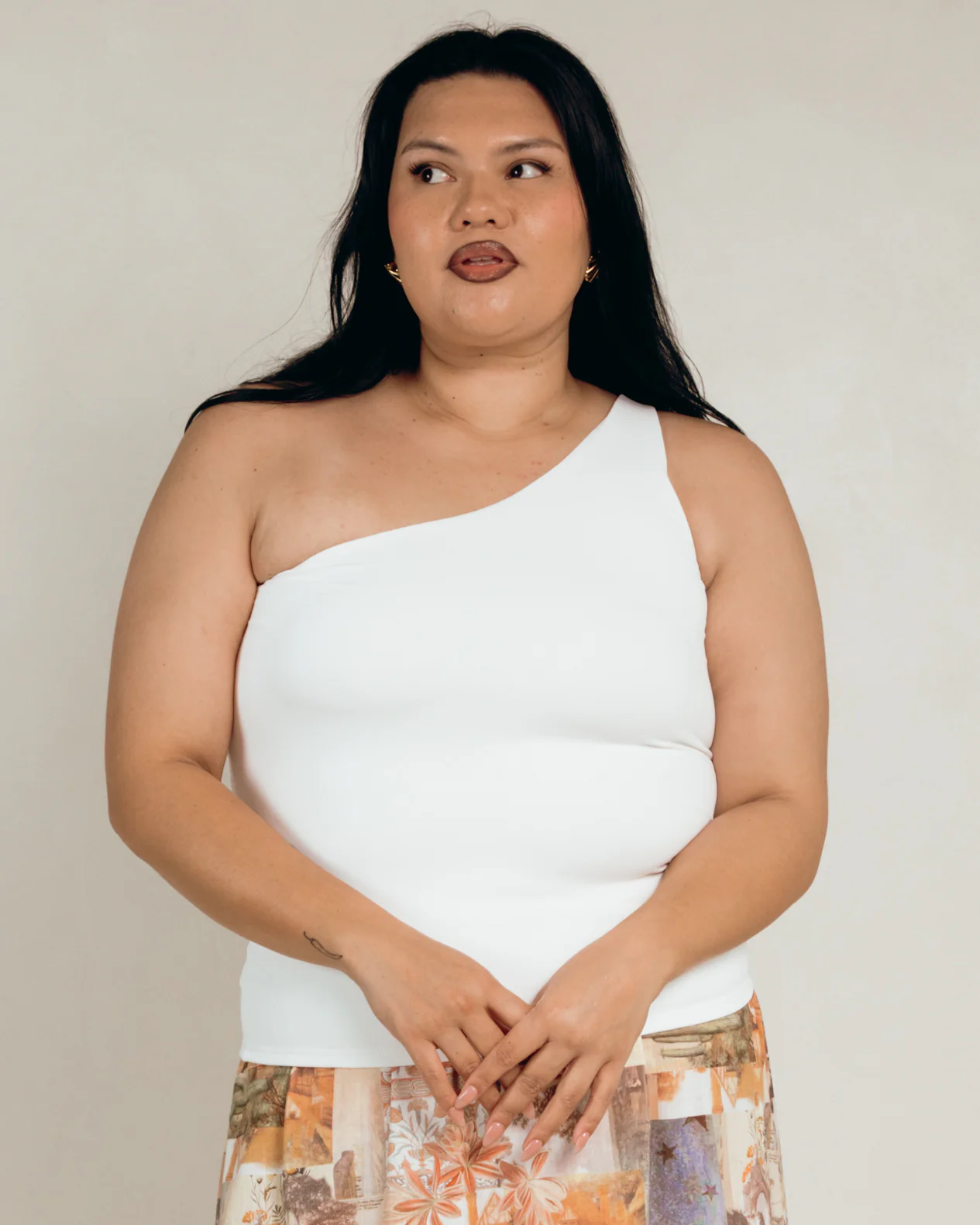 Butter One Shoulder Top | White - Image 5