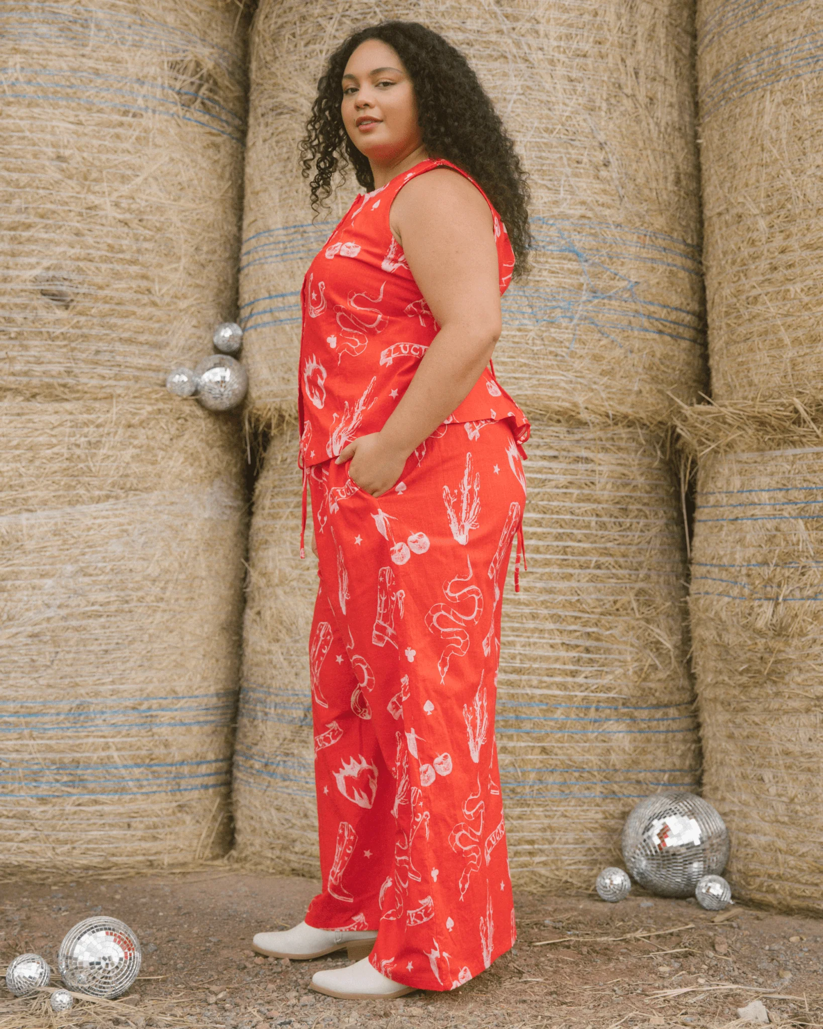 FINAL SALE | Lilly Vest | Red Wildhearts - Image 4