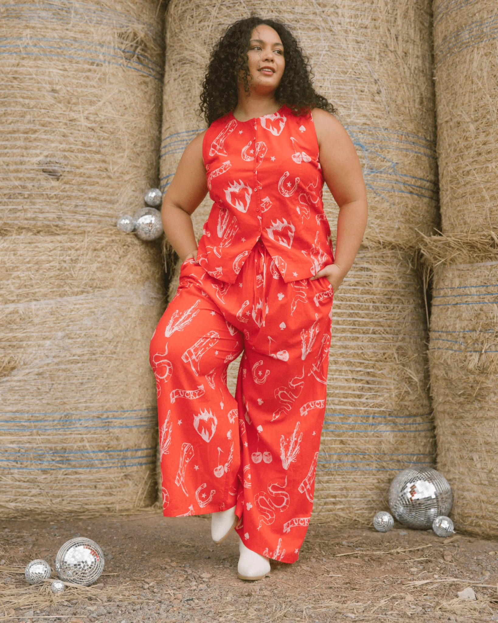 FINAL SALE | Lilly Vest | Red Wildhearts - Image 6