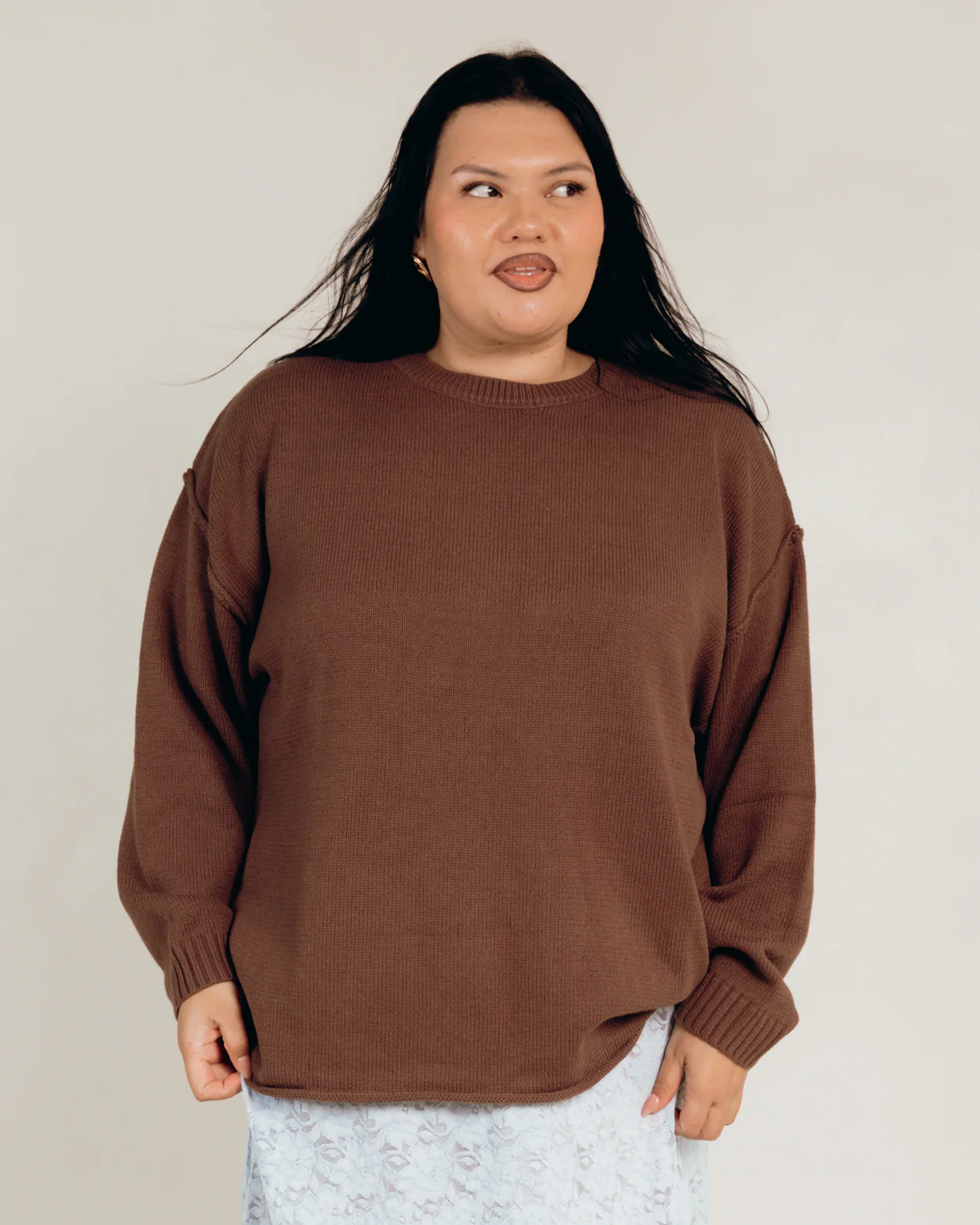 Ellie Knit Jumper | Chocolate