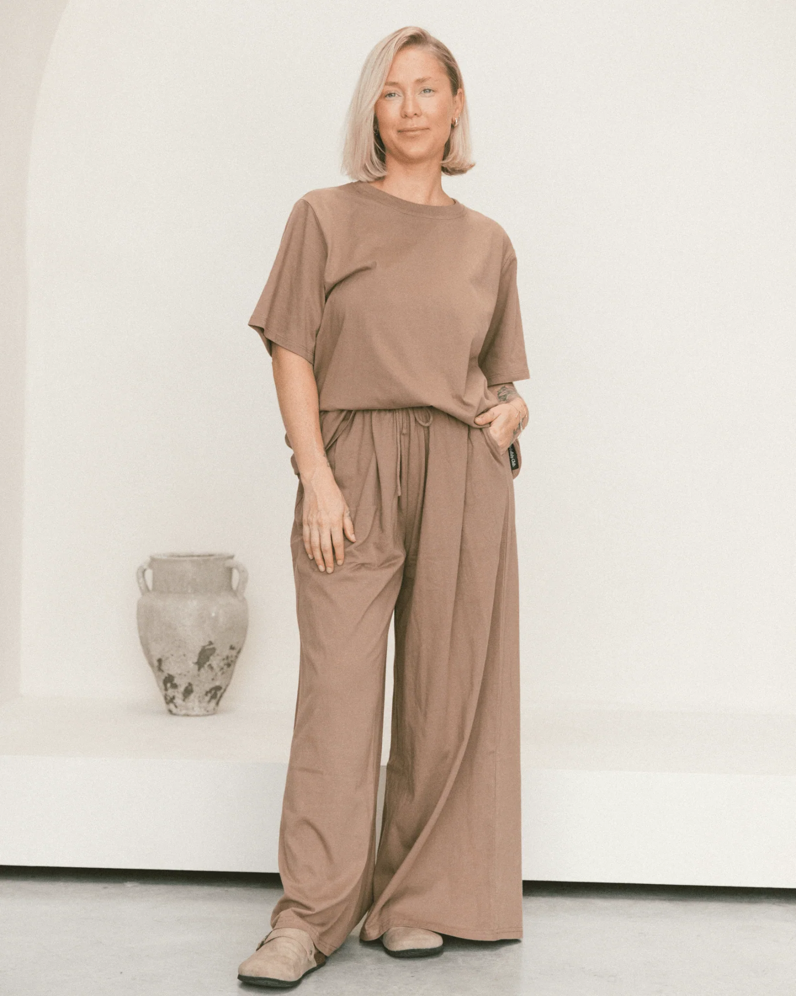 Essentials Pants | Brown - Image 3
