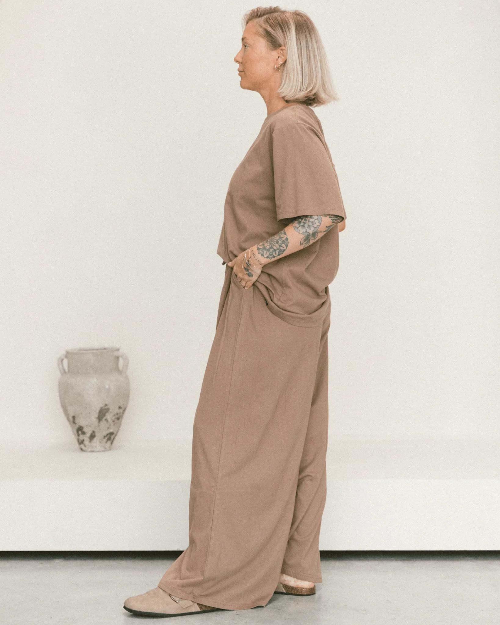 Essentials Pants | Brown - Image 4