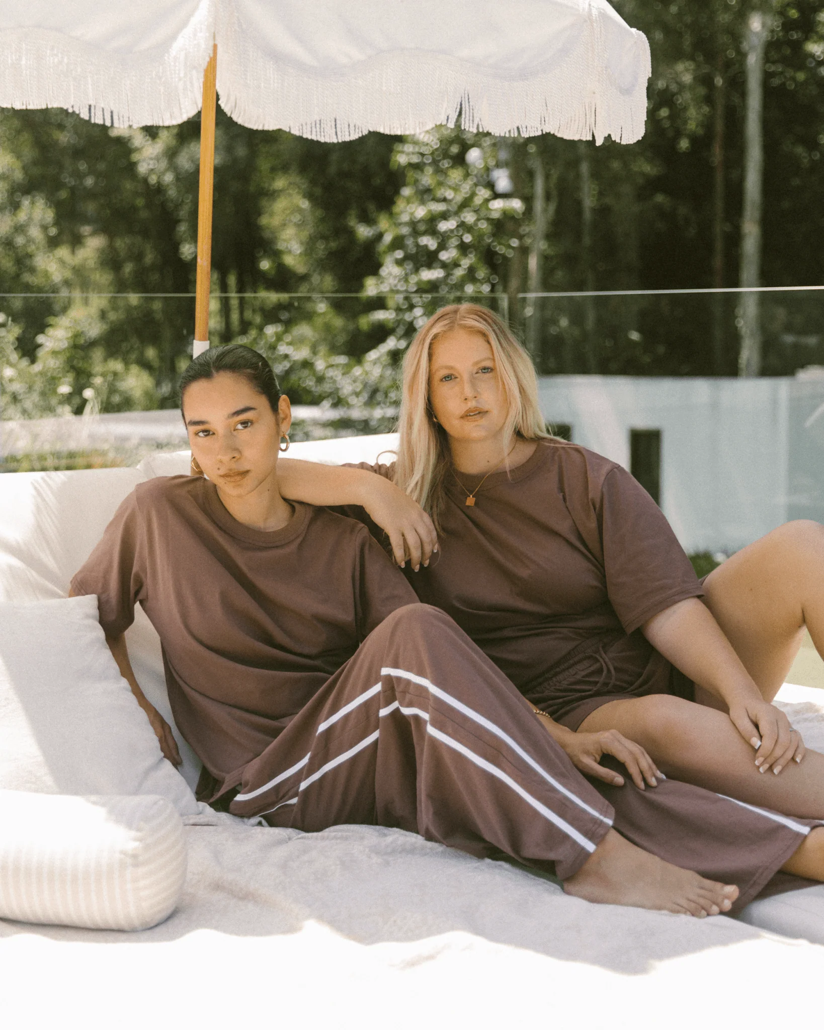 Essentials Pants | Brown & White - Image 6
