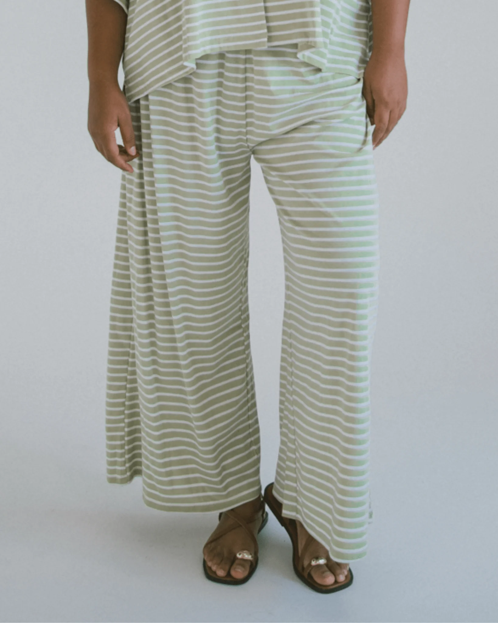 FINAL SALE | Essentials Pants | Green Stripe