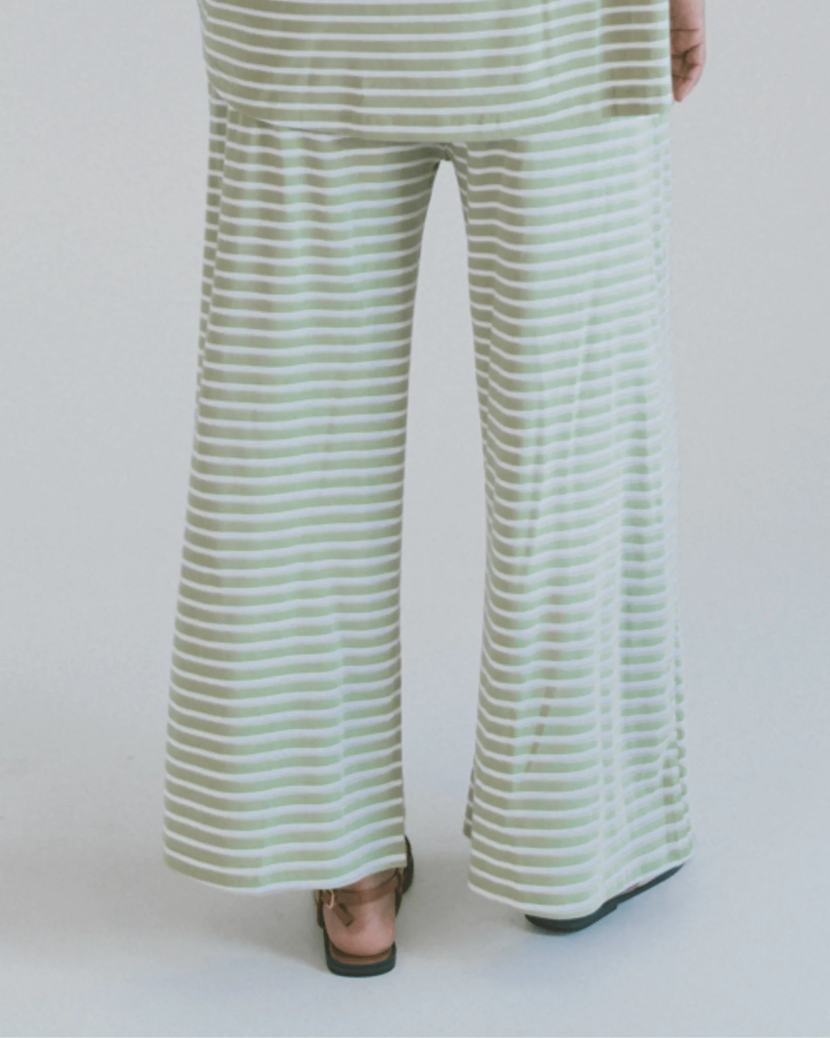 FINAL SALE | Essentials Pants | Green Stripe - Image 2