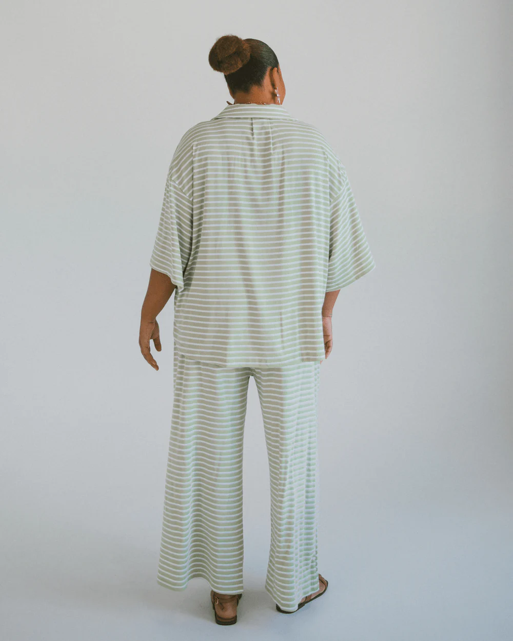 FINAL SALE | Essentials Pants | Green Stripe - Image 6
