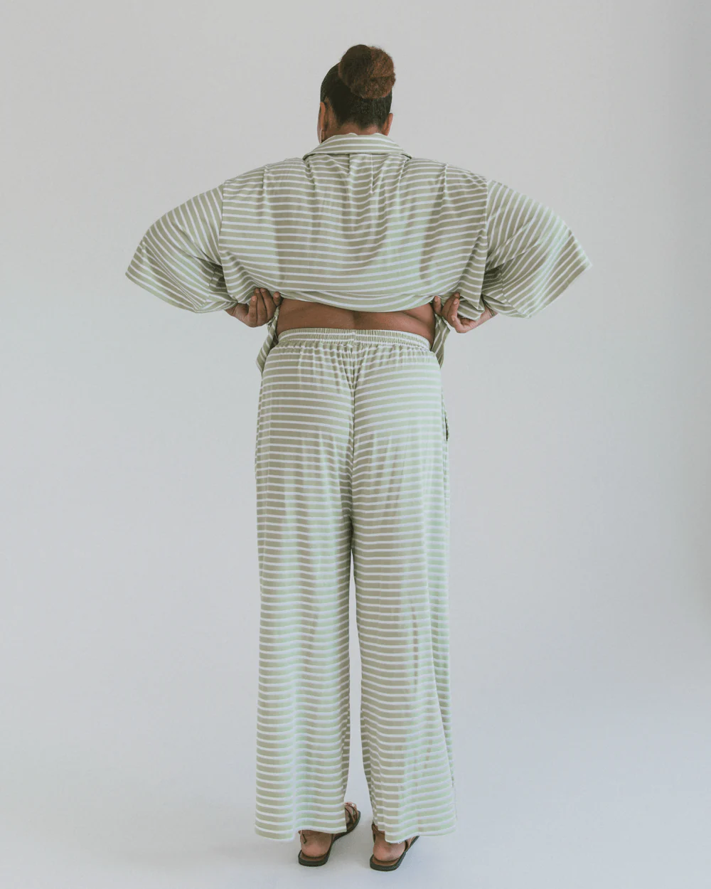 FINAL SALE | Essentials Pants | Green Stripe - Image 7