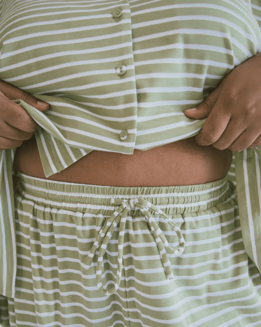 FINAL SALE | Essentials Pants | Green Stripe - Image 8