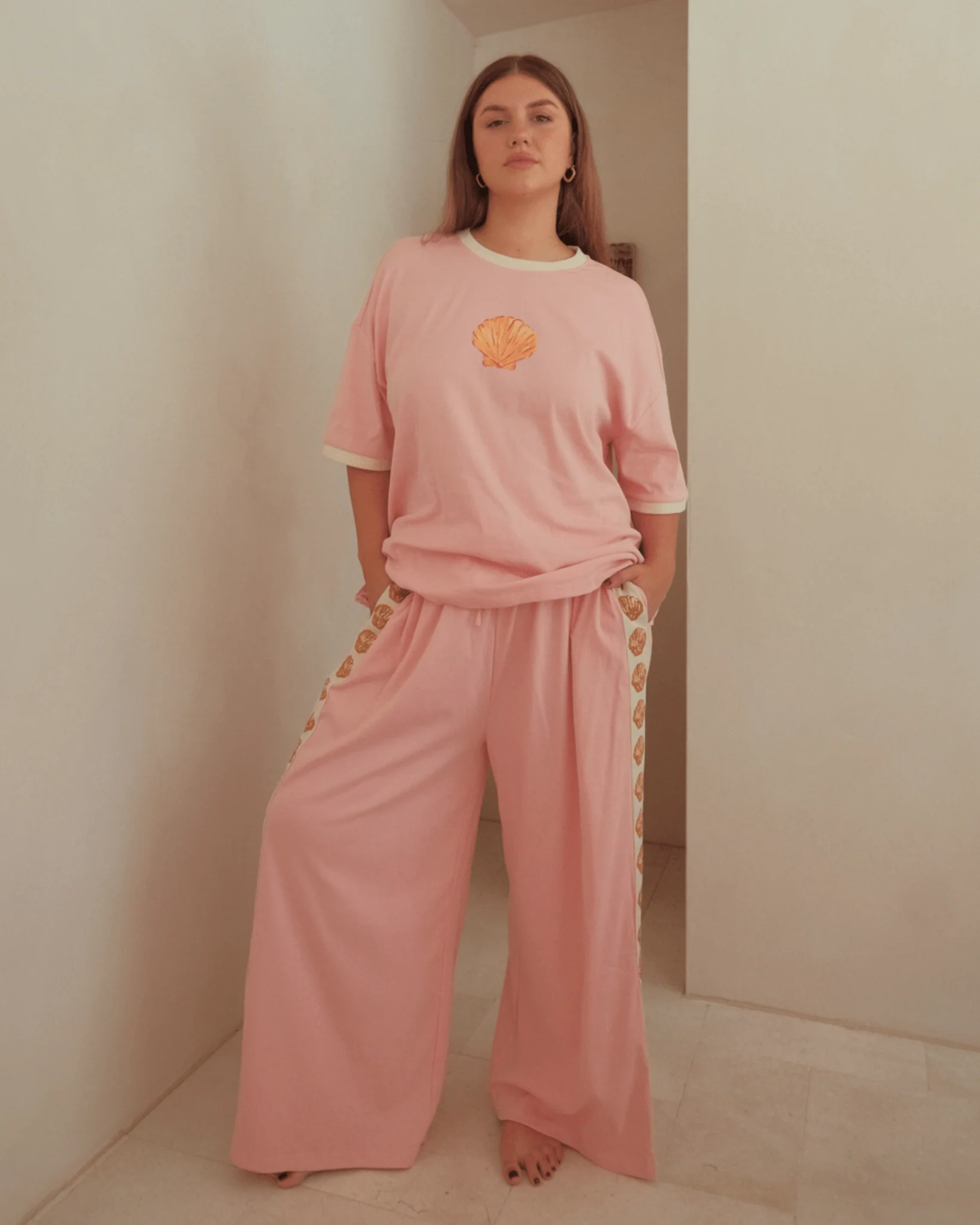 FINAL SALE | Essentials Pants | Pink Shells - Image 2