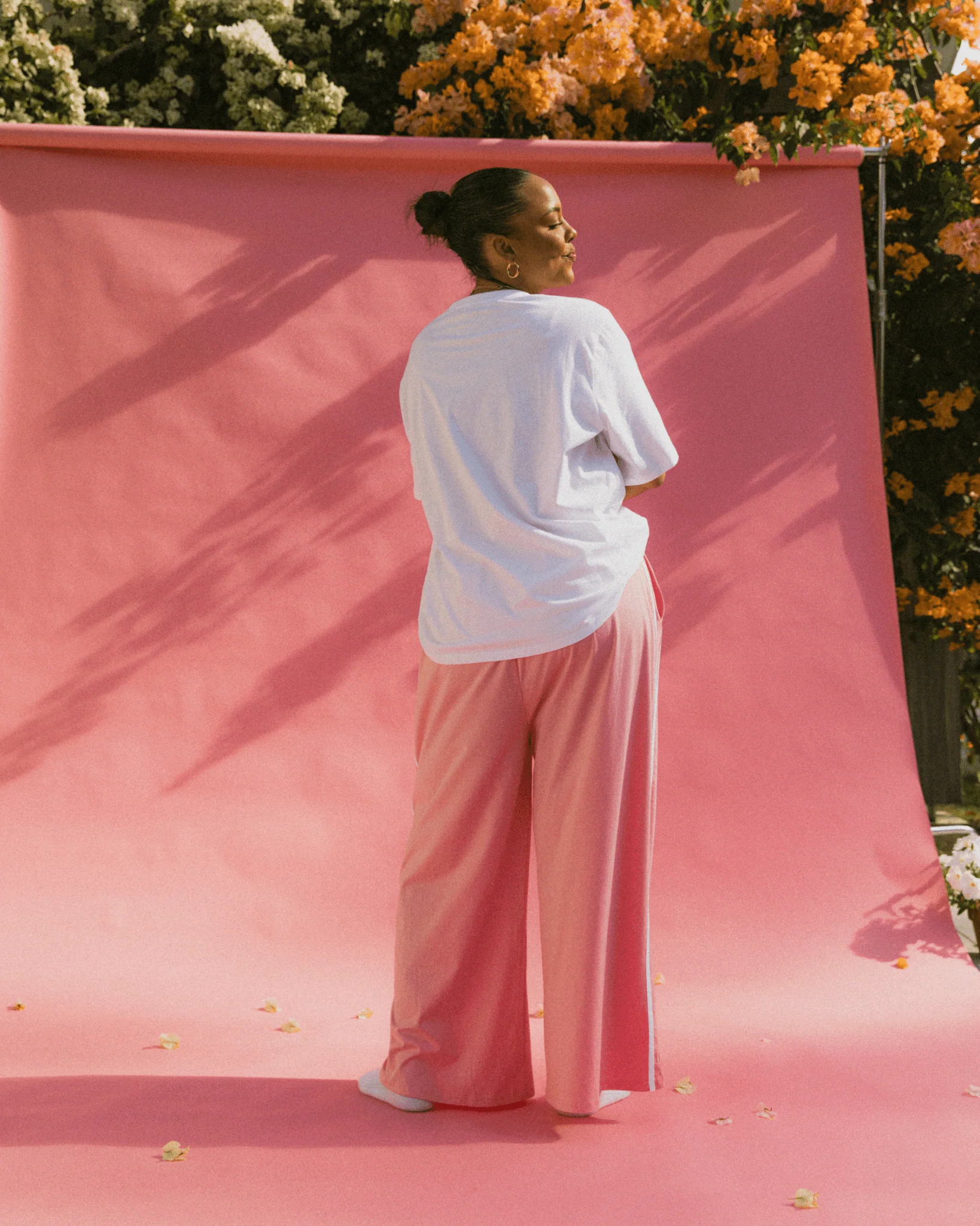 Essentials Pants | Pink & White - Image 5