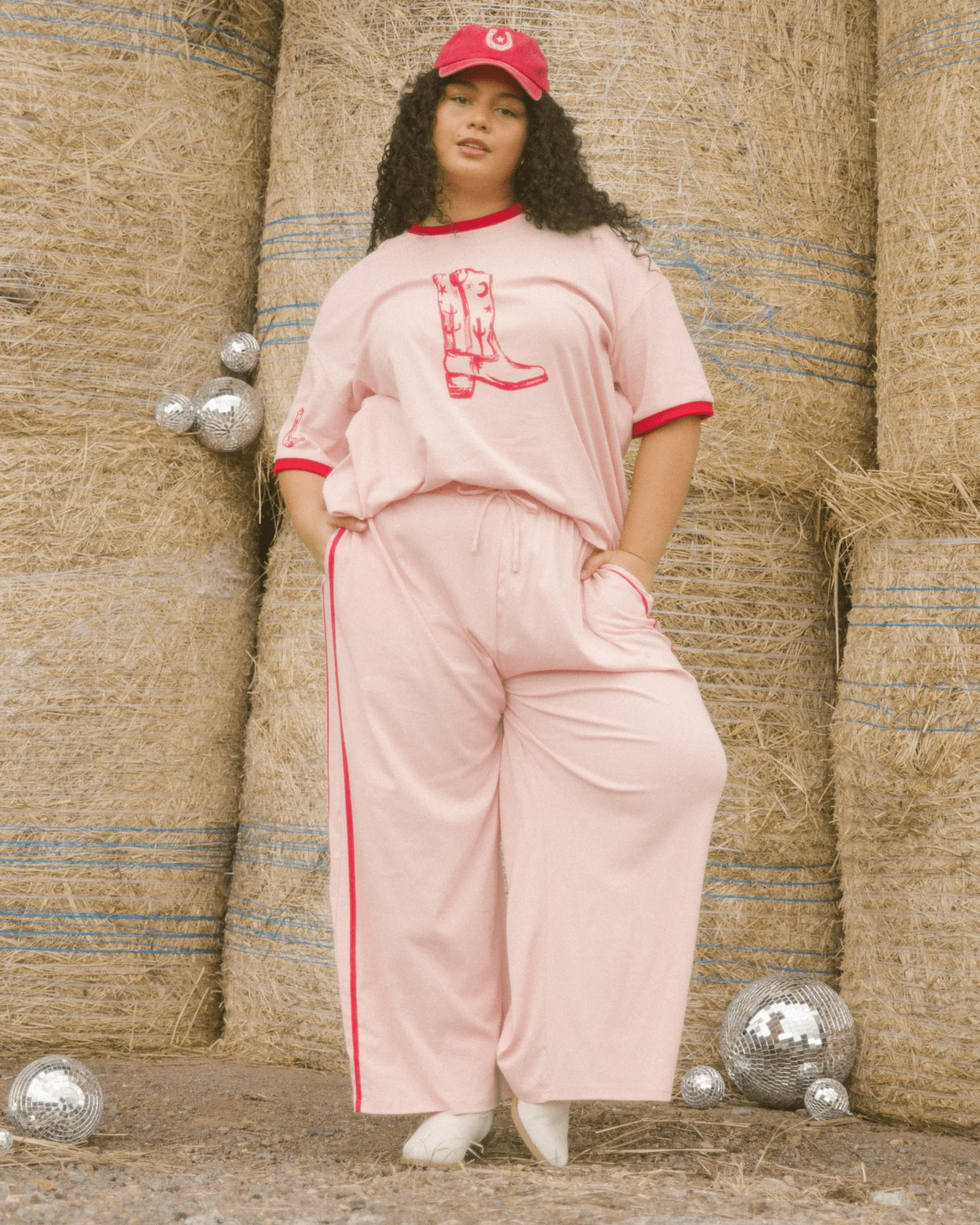 FINAL SALE | Essentials Pants | Pink Wildhearts - Image 3