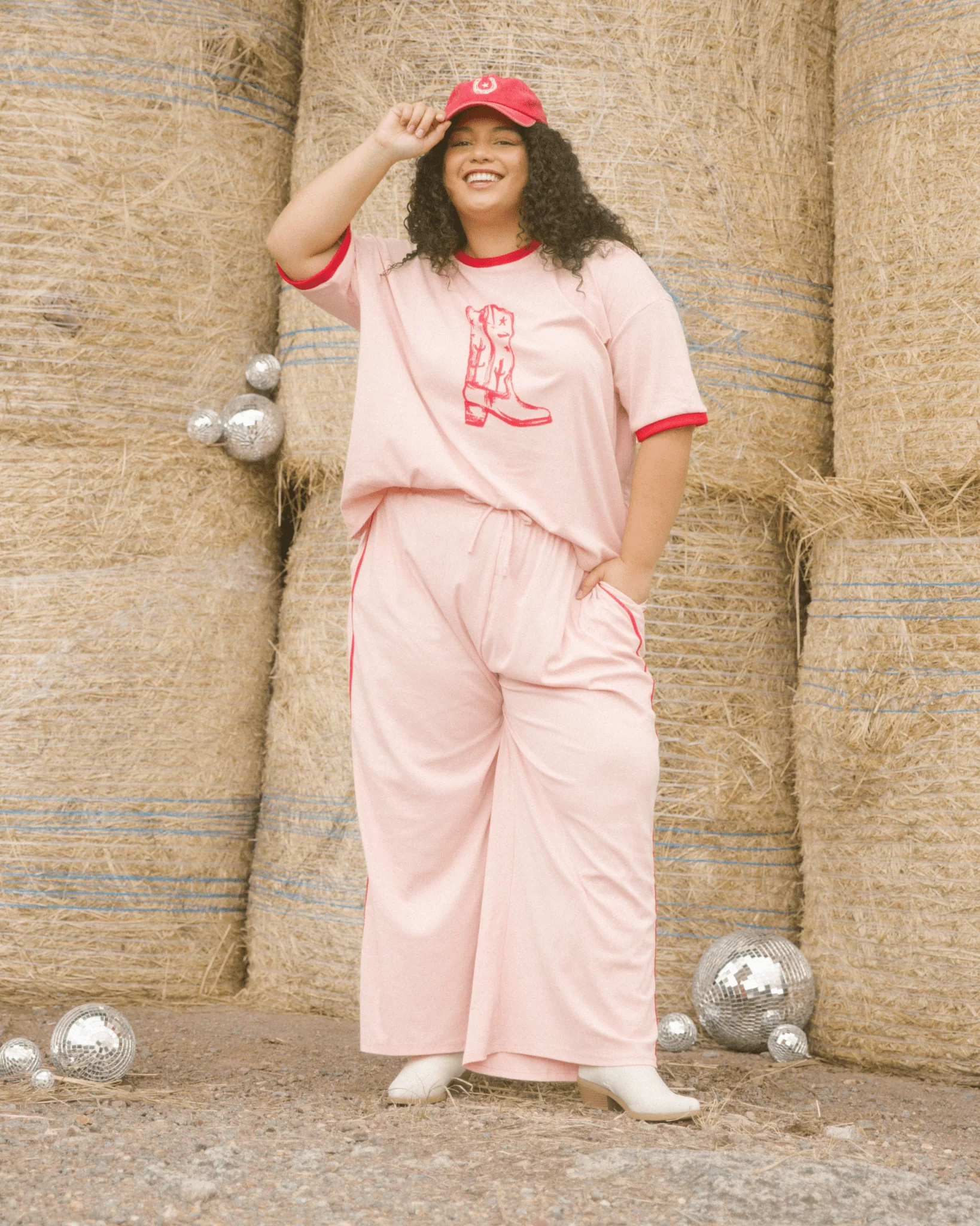 FINAL SALE | Essentials Pants | Pink Wildhearts - Image 4