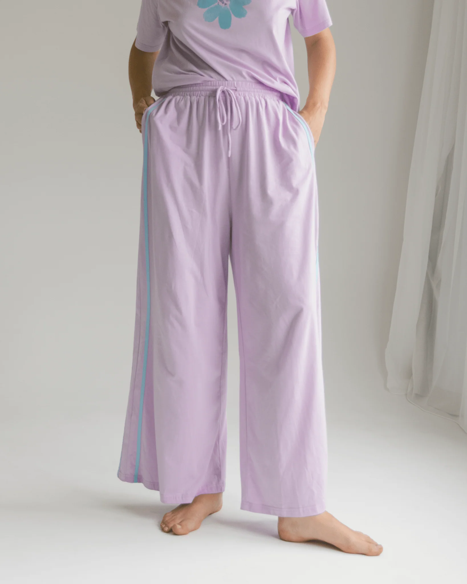 FINAL SALE | Essentials Pants | Purple & Blue - Image 4