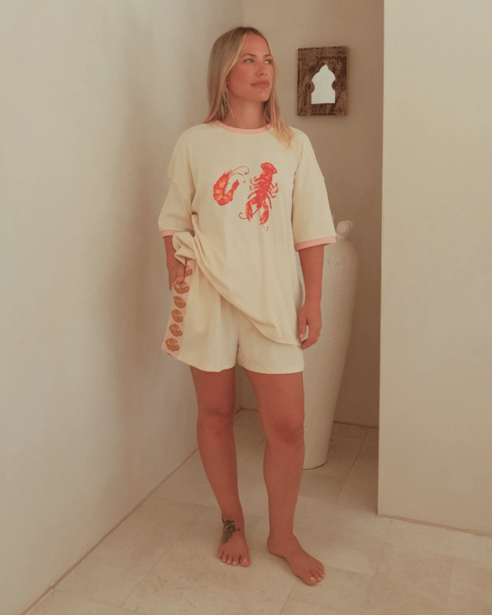 FINAL SALE | Essential Shorts | Beige Shells - Image 4