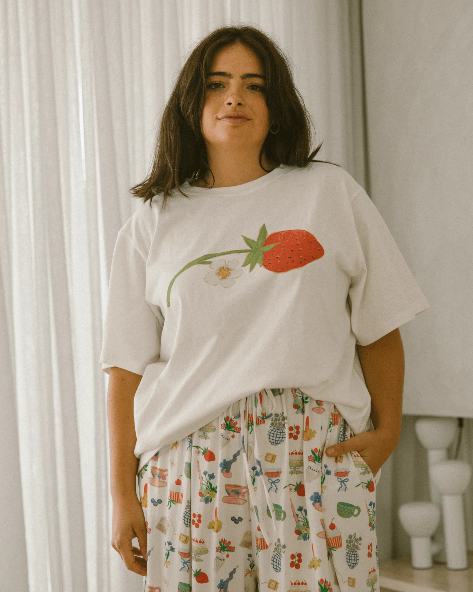 FINAL SALE | Essentials Tee | Strawberry - Image 3