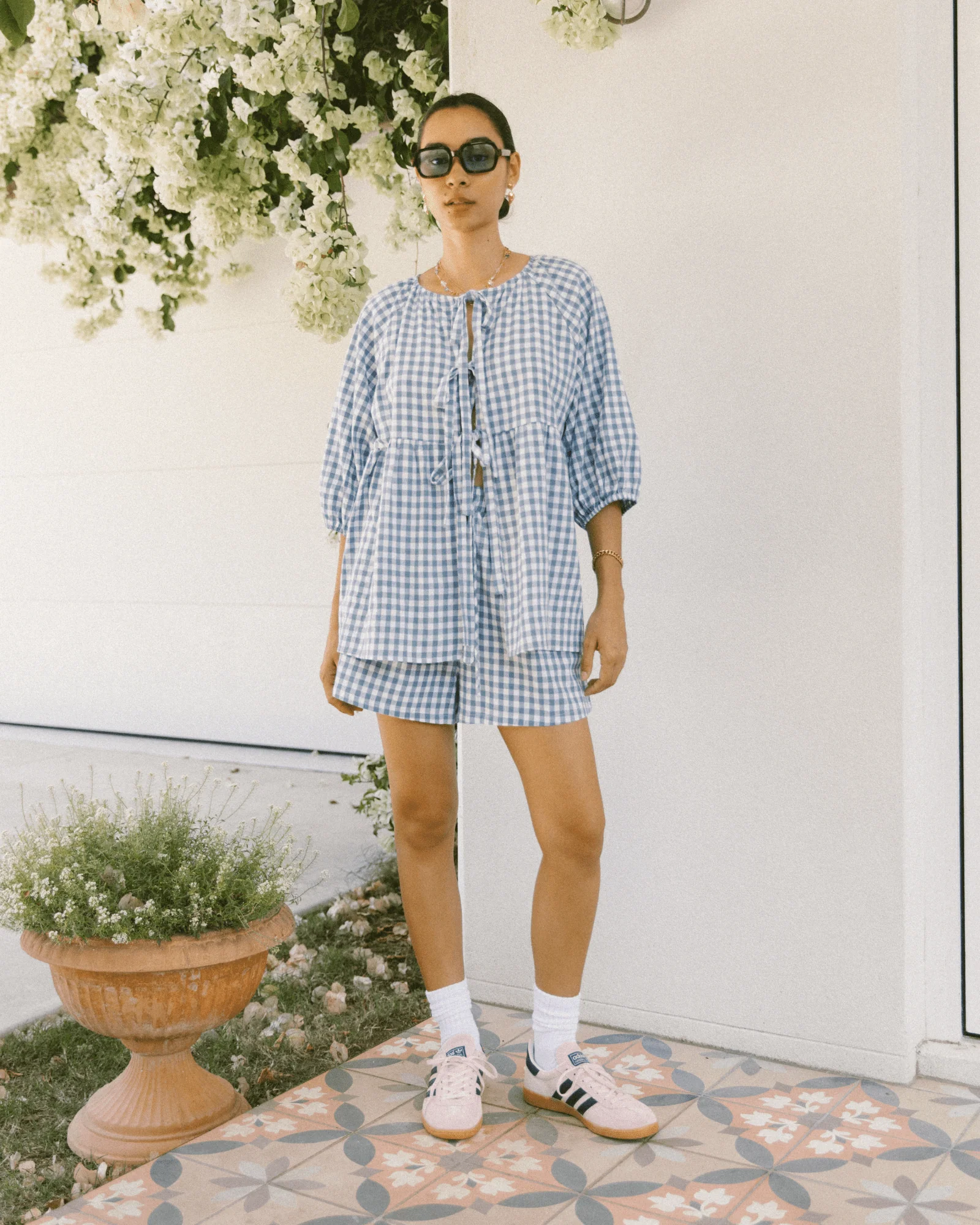 FINAL SALE | Florence Top | Blue Gingham - Image 6