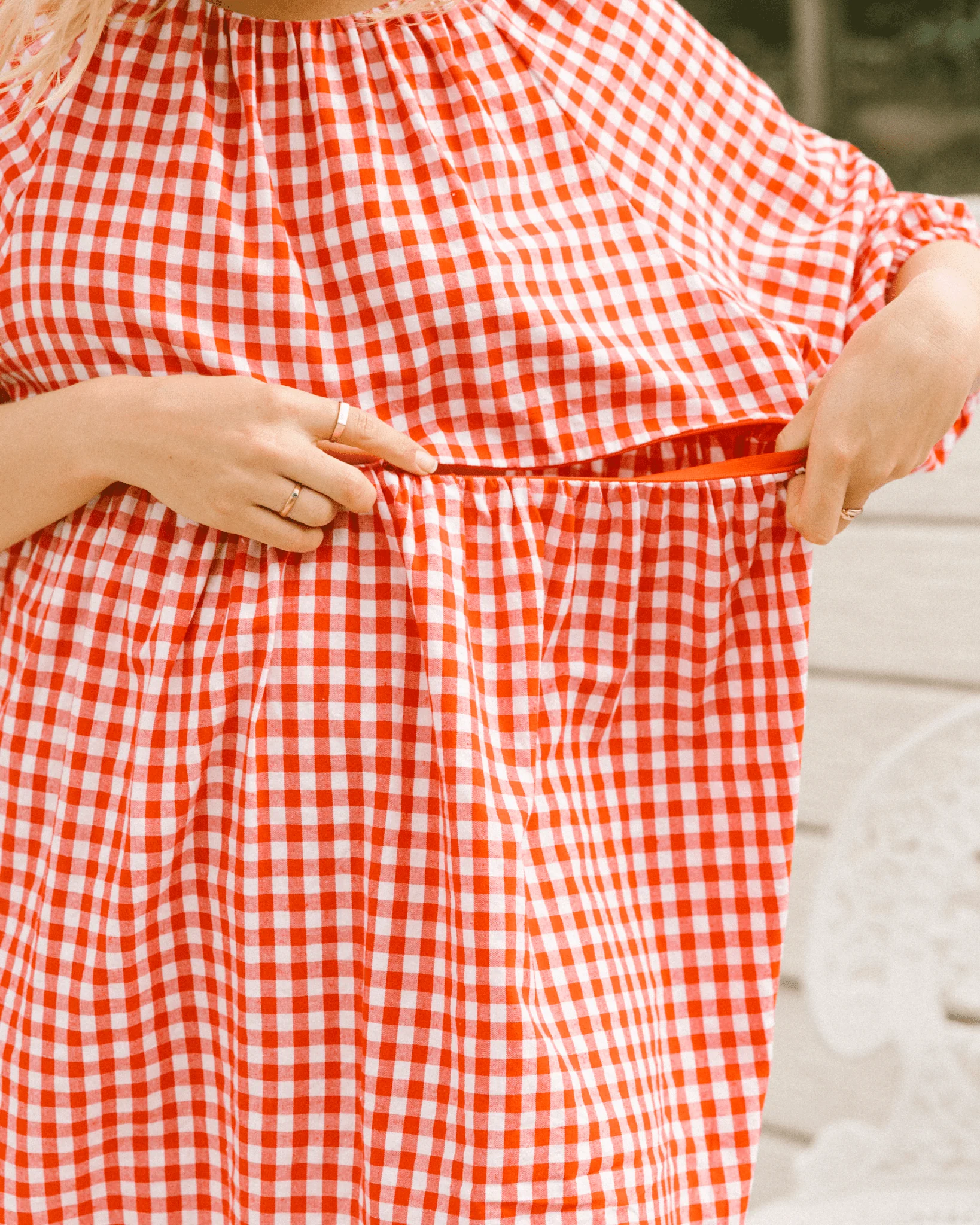 FINAL SALE | Florence Mini Dress | Red Gingham - Image 13