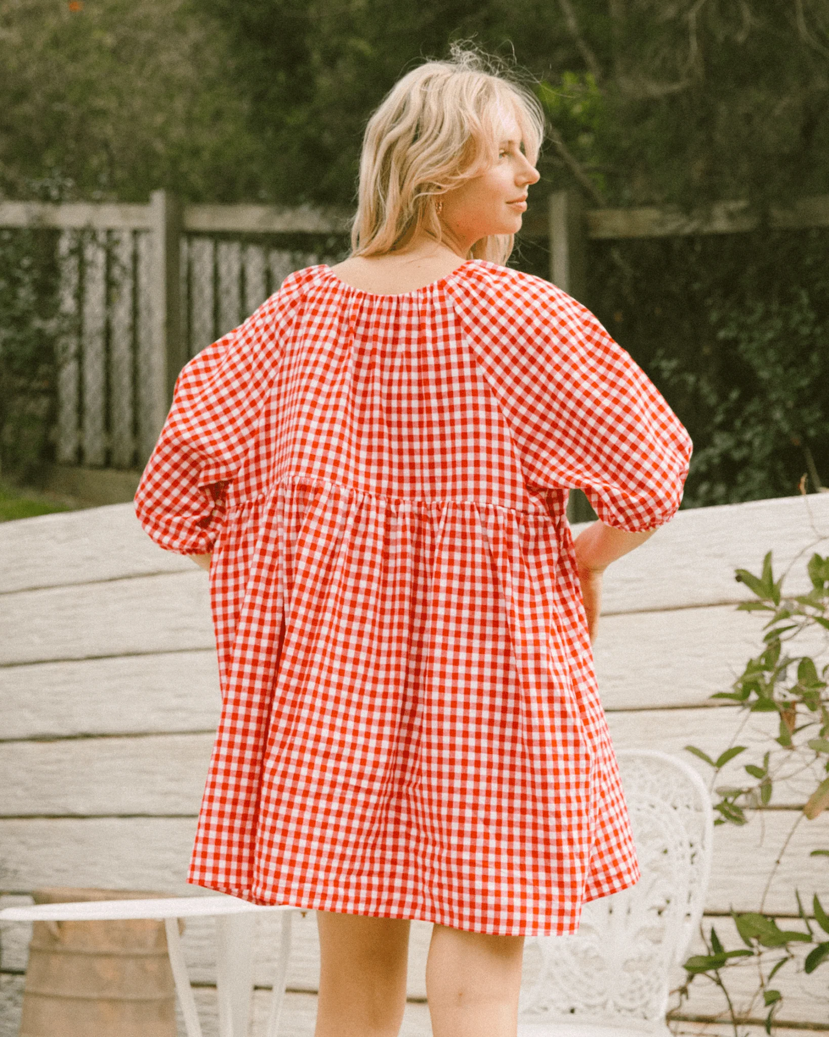 FINAL SALE | Florence Mini Dress | Red Gingham - Image 14