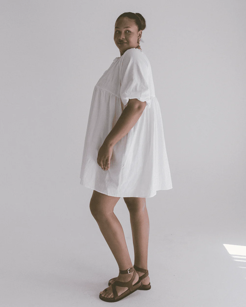 Florence Mini Dress | White - Image 12