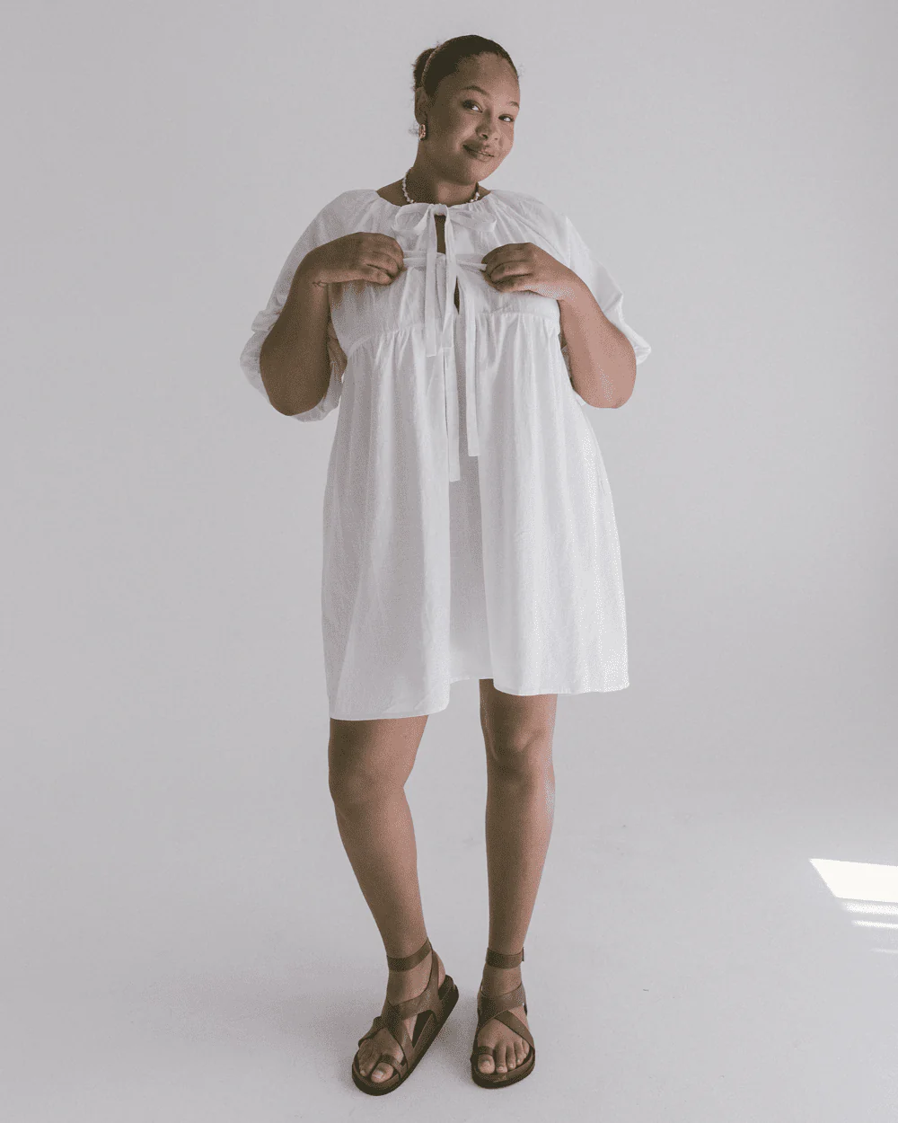 Florence Mini Dress | White - Image 5