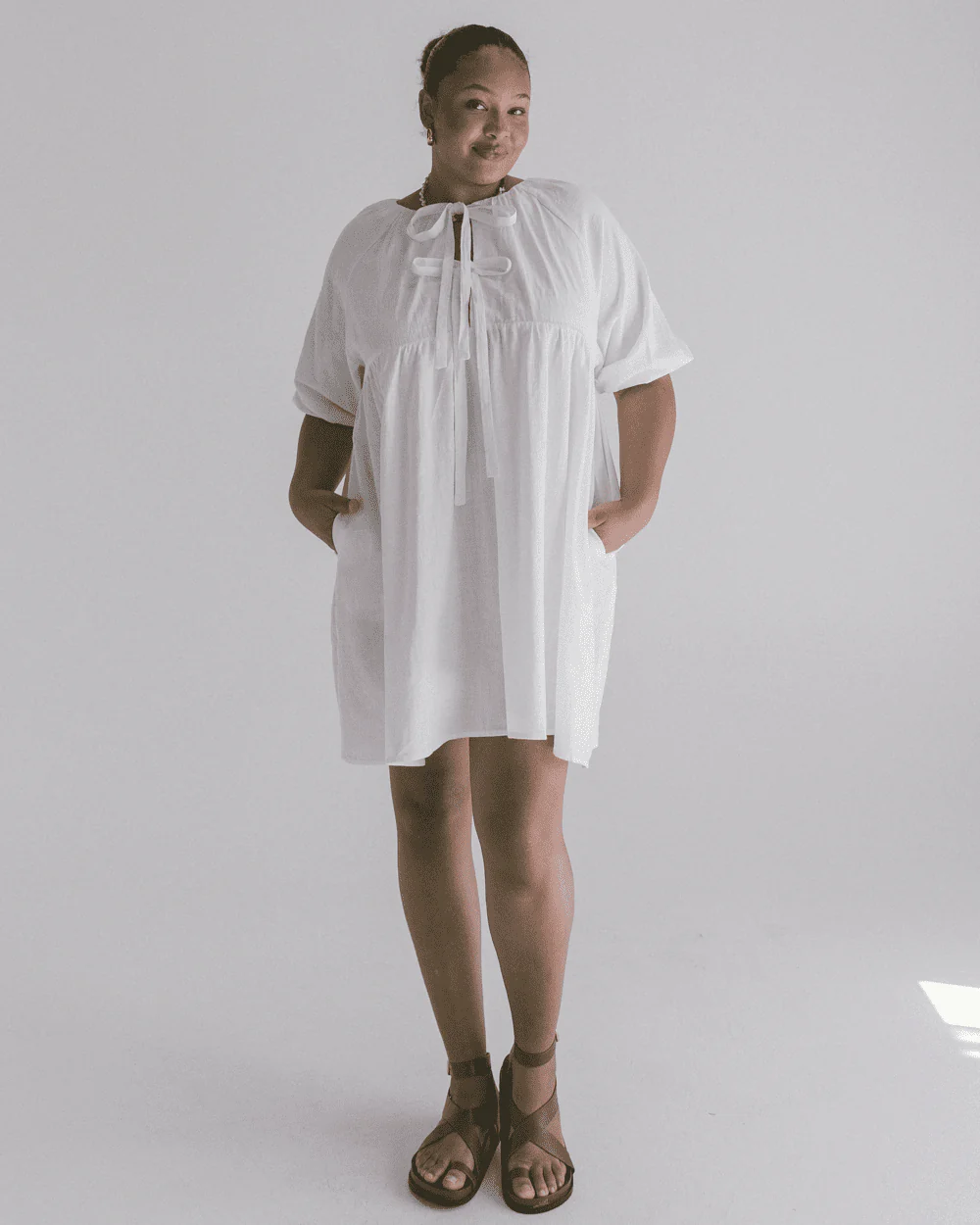 Florence Mini Dress | White - Image 7