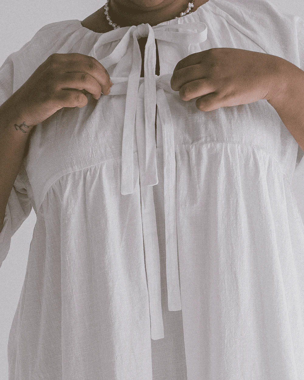 Florence Mini Dress | White - Image 9