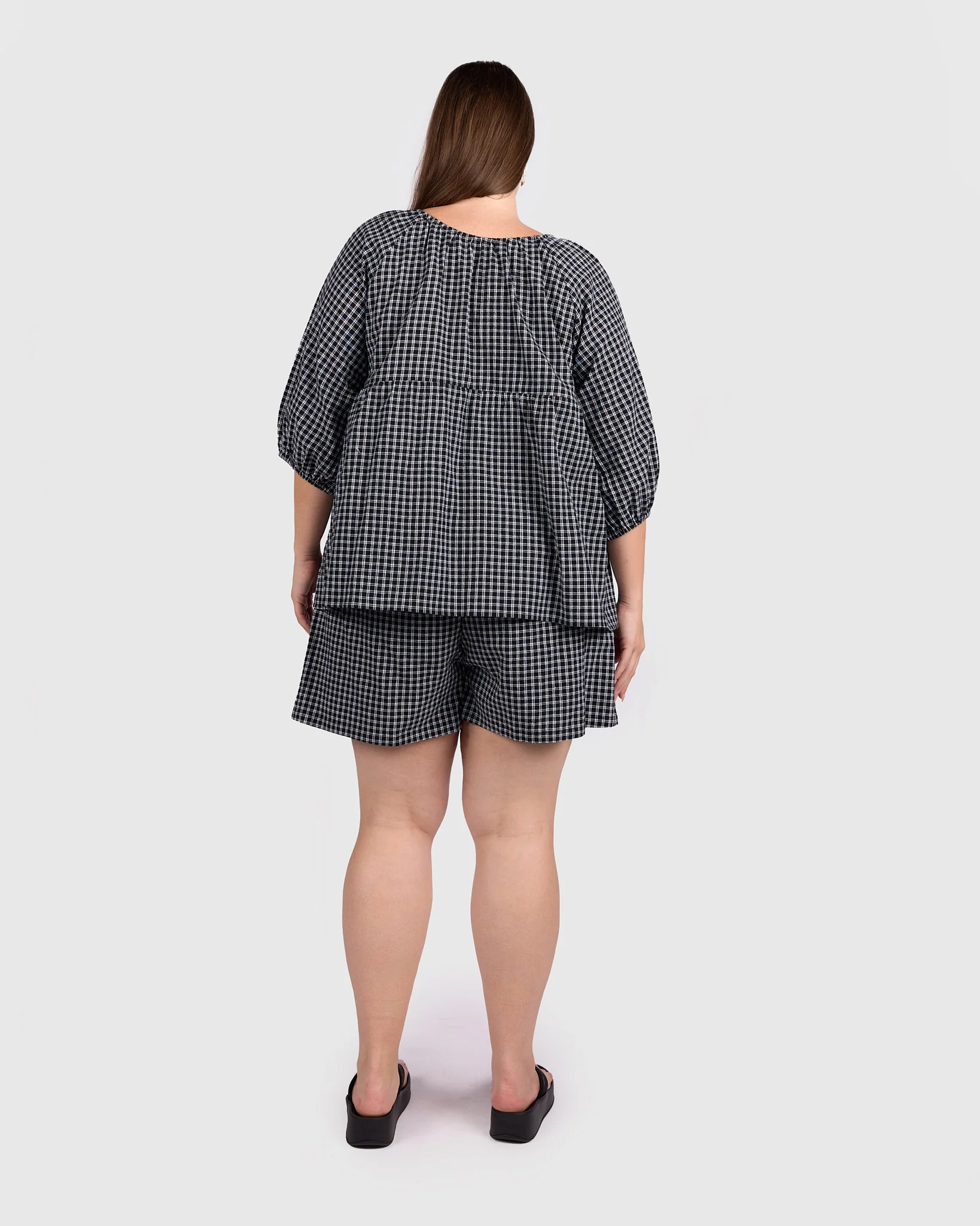 Florence top | Midnight Gingham - Image 10