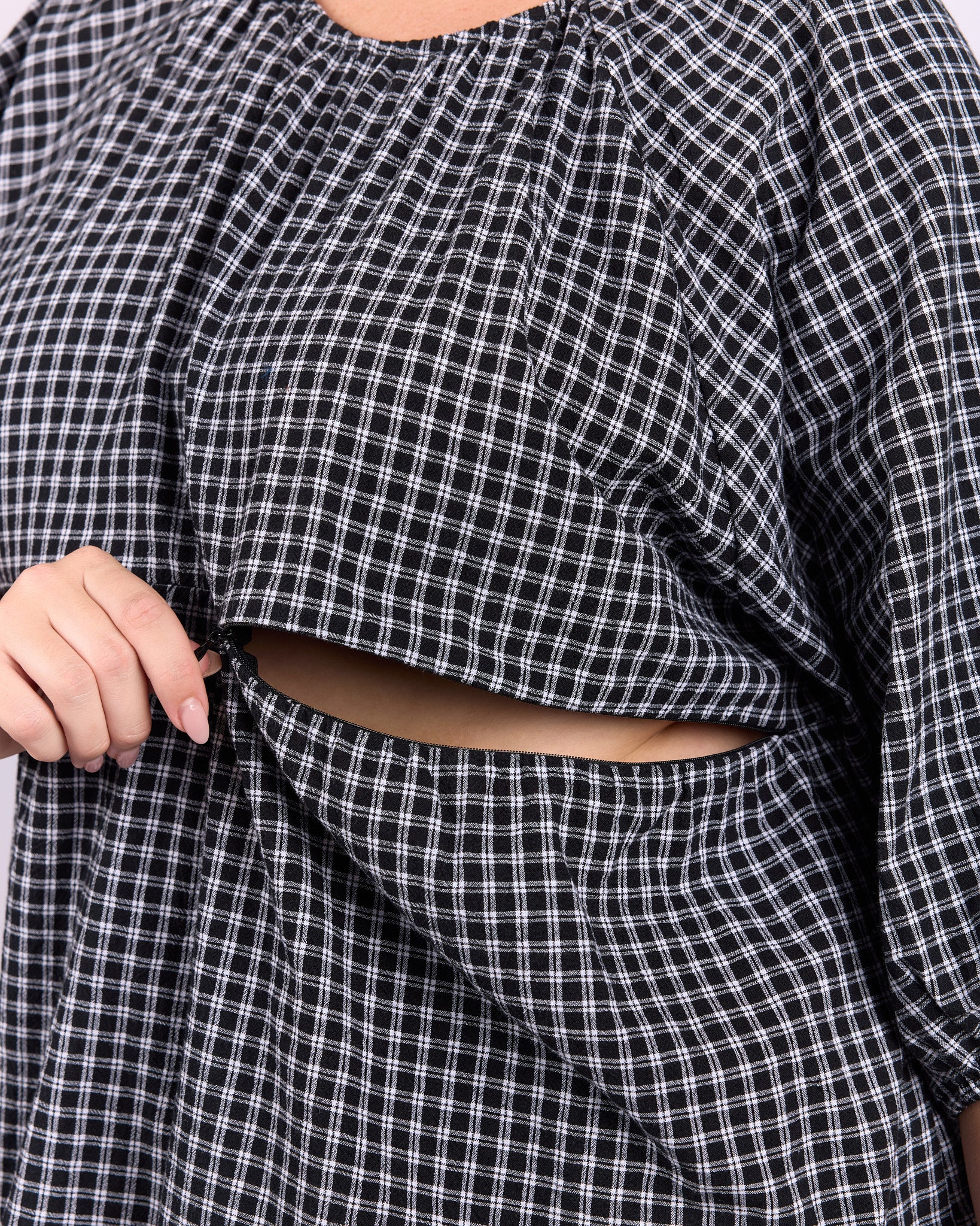 Florence top | Midnight Gingham - Image 6